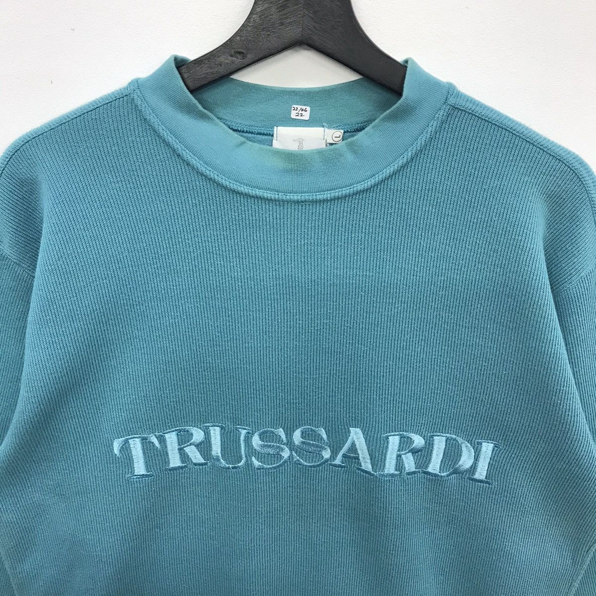 Trussardi Rare!! Vintage Trussardi Embroidery Spellout Sweatshirt Size US L / EU 52-54 / 3 - 7 Thumbnail