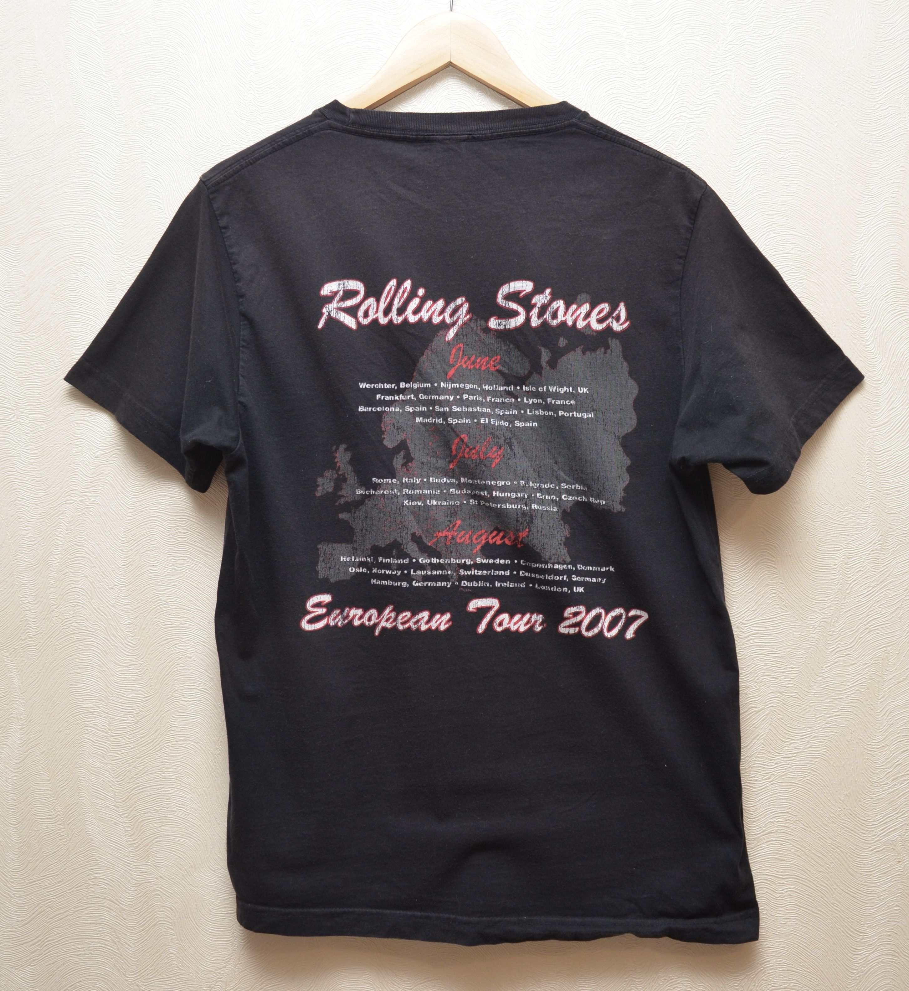 Band Tees × The Rolling Stones The Rolling Stones European Tour 2007 Vintage T-Shirt Size US M / EU 48-50 / 2 - 2 Thumbnail