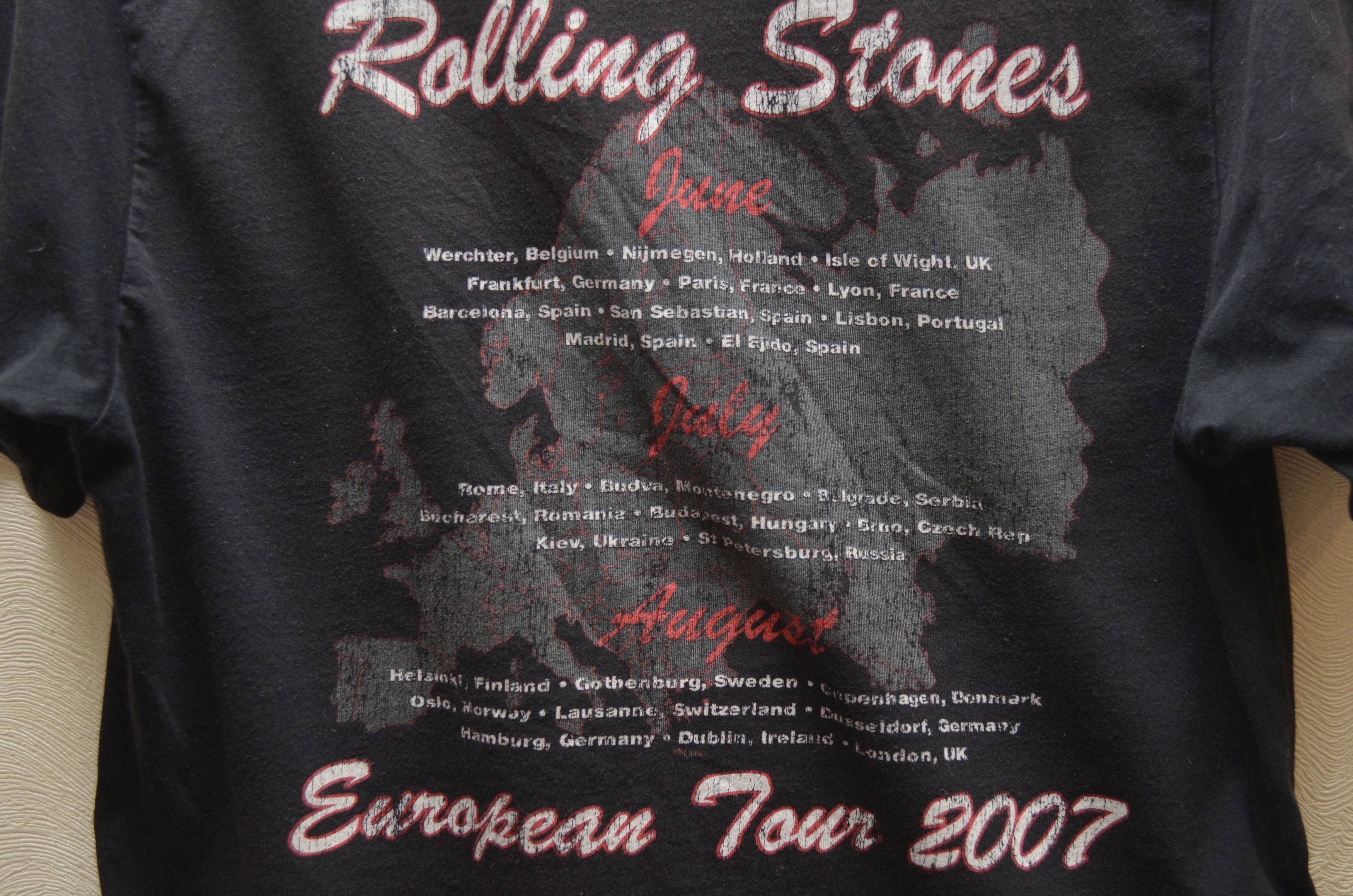 Band Tees × The Rolling Stones The Rolling Stones European Tour 2007 Vintage T-Shirt Size US M / EU 48-50 / 2 - 4 Thumbnail
