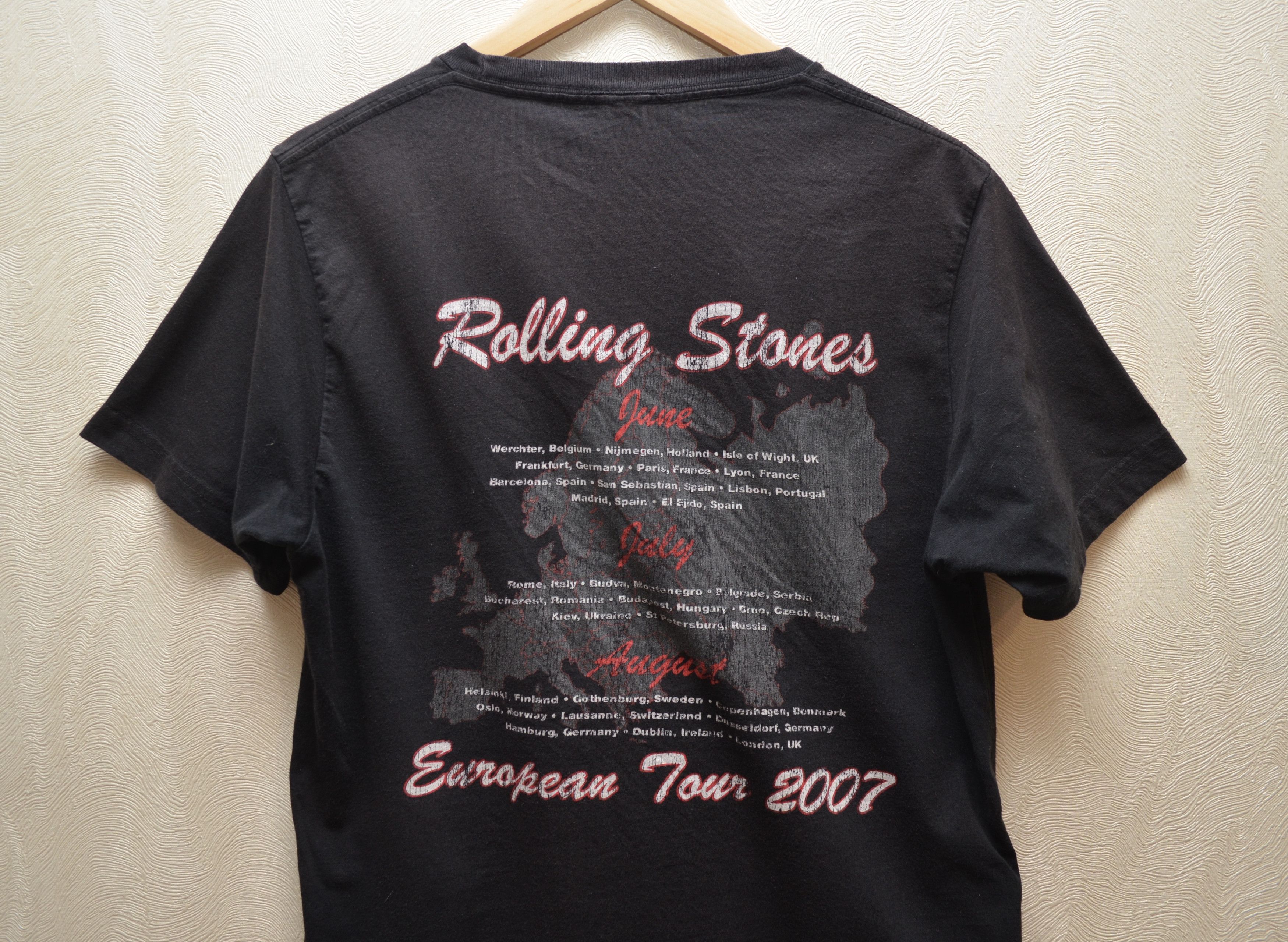 Band Tees × The Rolling Stones The Rolling Stones European Tour 2007 Vintage T-Shirt Size US M / EU 48-50 / 2 - 3 Thumbnail