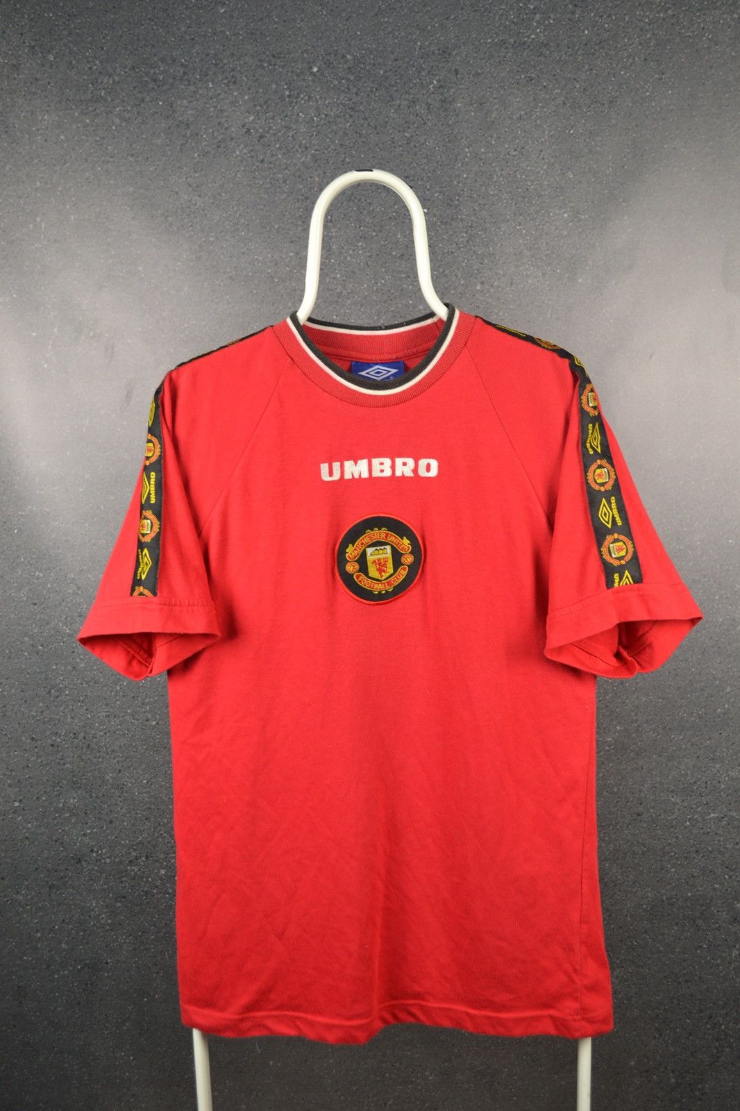 Maillot Vintage Manchester United Umbro - Taille L - Logo Centré - Années 90 Rare
