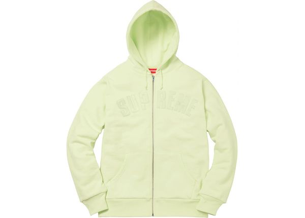 Supreme Arc Logo Thermal zip up hoodie | Grailed