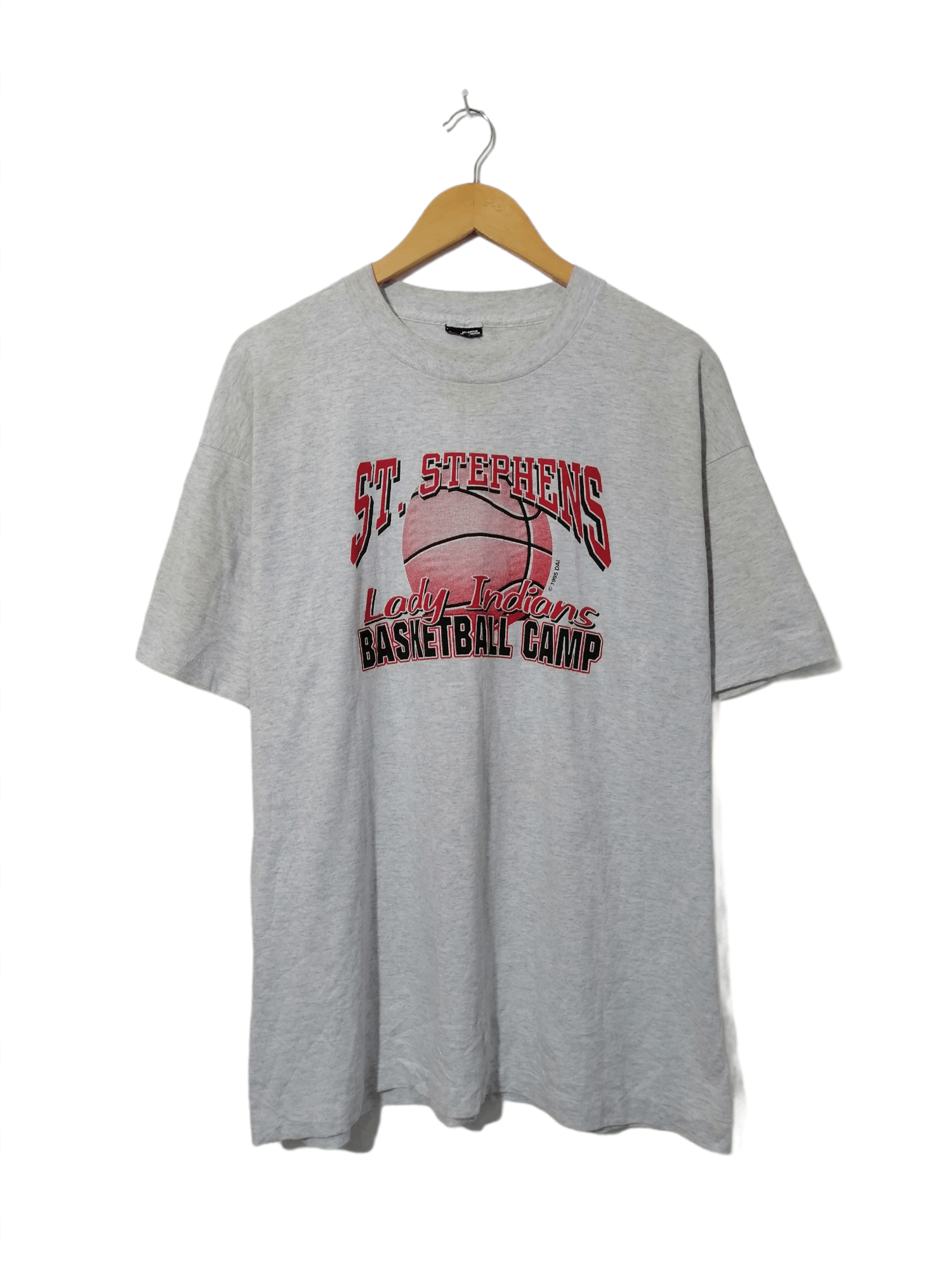 Vintage Vintage 1995 St. Stephens Lady Indians Basketball Camp Tee Size US XL / EU 56 / 4 - 1 Thumbnail