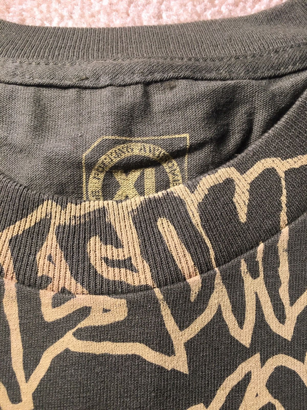 Fucking Awesome New 2007 Fucking Awesome Green Brown Tee All Over Logo FA O Size US XL / EU 56 / 4 - 2 Thumbnail