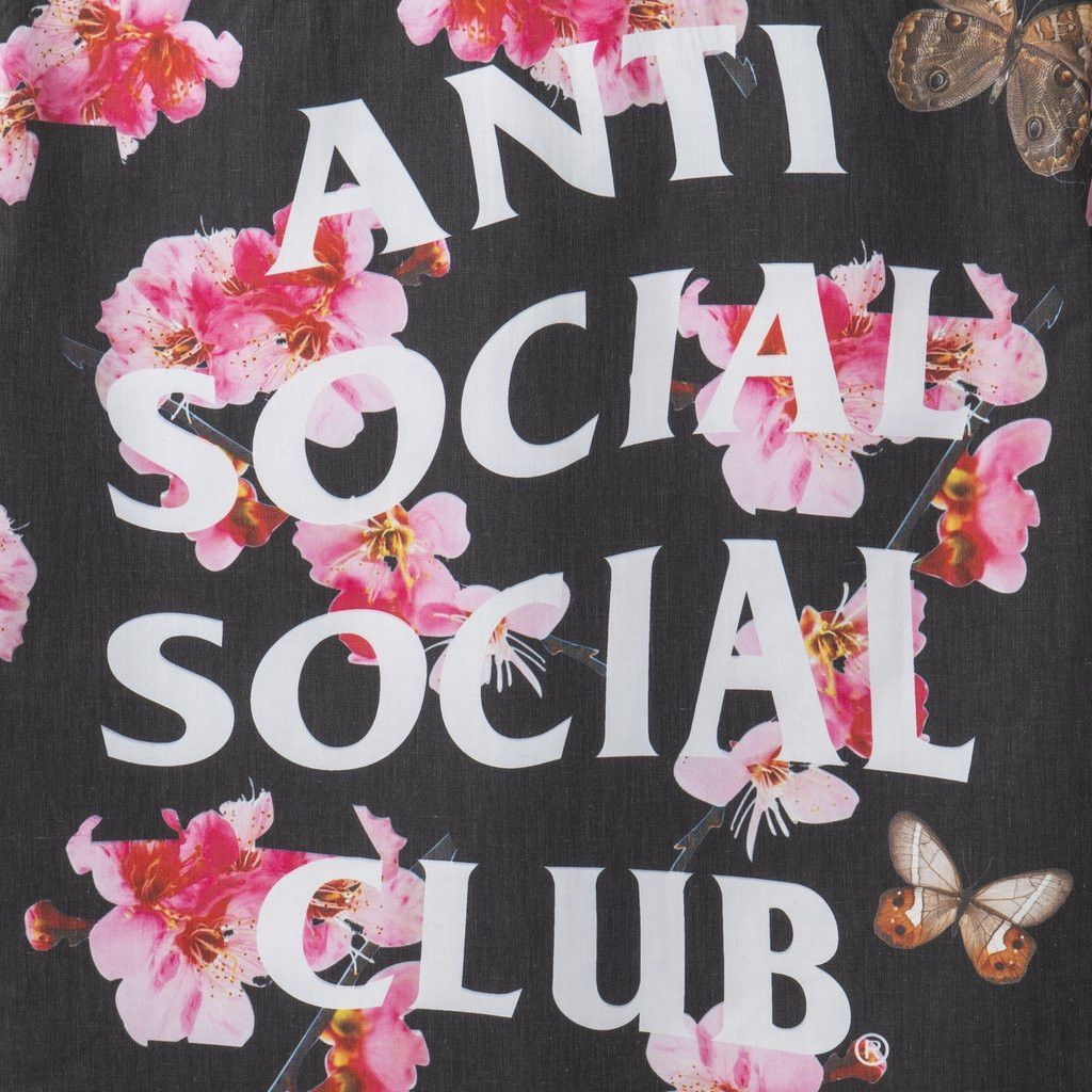 Anti Social Social Club DS White ASSC KKOCH Butterfly Woody Black Button Up Shirt Size US XL / EU 56 / 4 - 2 Thumbnail