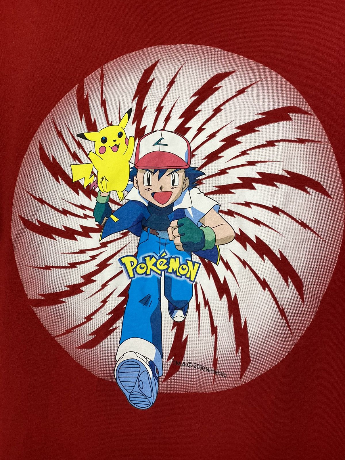 Pokemon × Vintage Pokémon vintage red T-shirt 2000 Nintendo Ash Pikachu Size US M / EU 48-50 / 2 - 2 Thumbnail