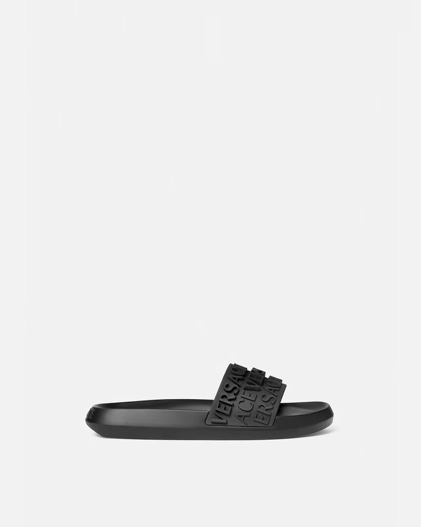 White versace flip discount flops