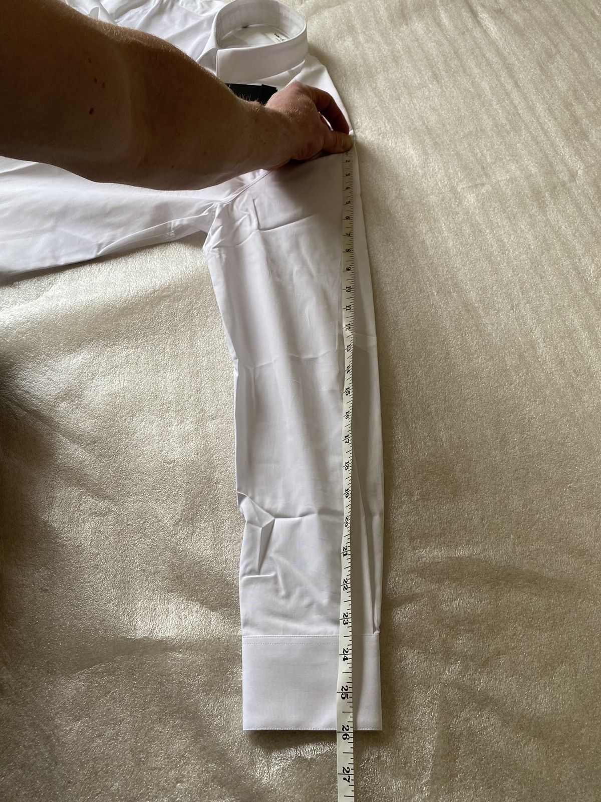 Saint Laurent Paris $760 sz 39 SS23 BNWT Saint Laurent white shirt cotton poplin Size 40R - 9 Thumbnail