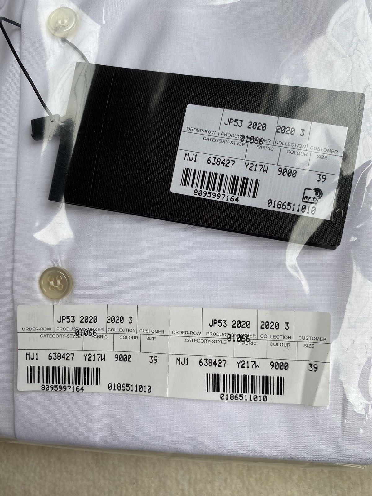 Saint Laurent Paris $760 sz 39 SS23 BNWT Saint Laurent white shirt cotton poplin Size 40R - 15 Thumbnail