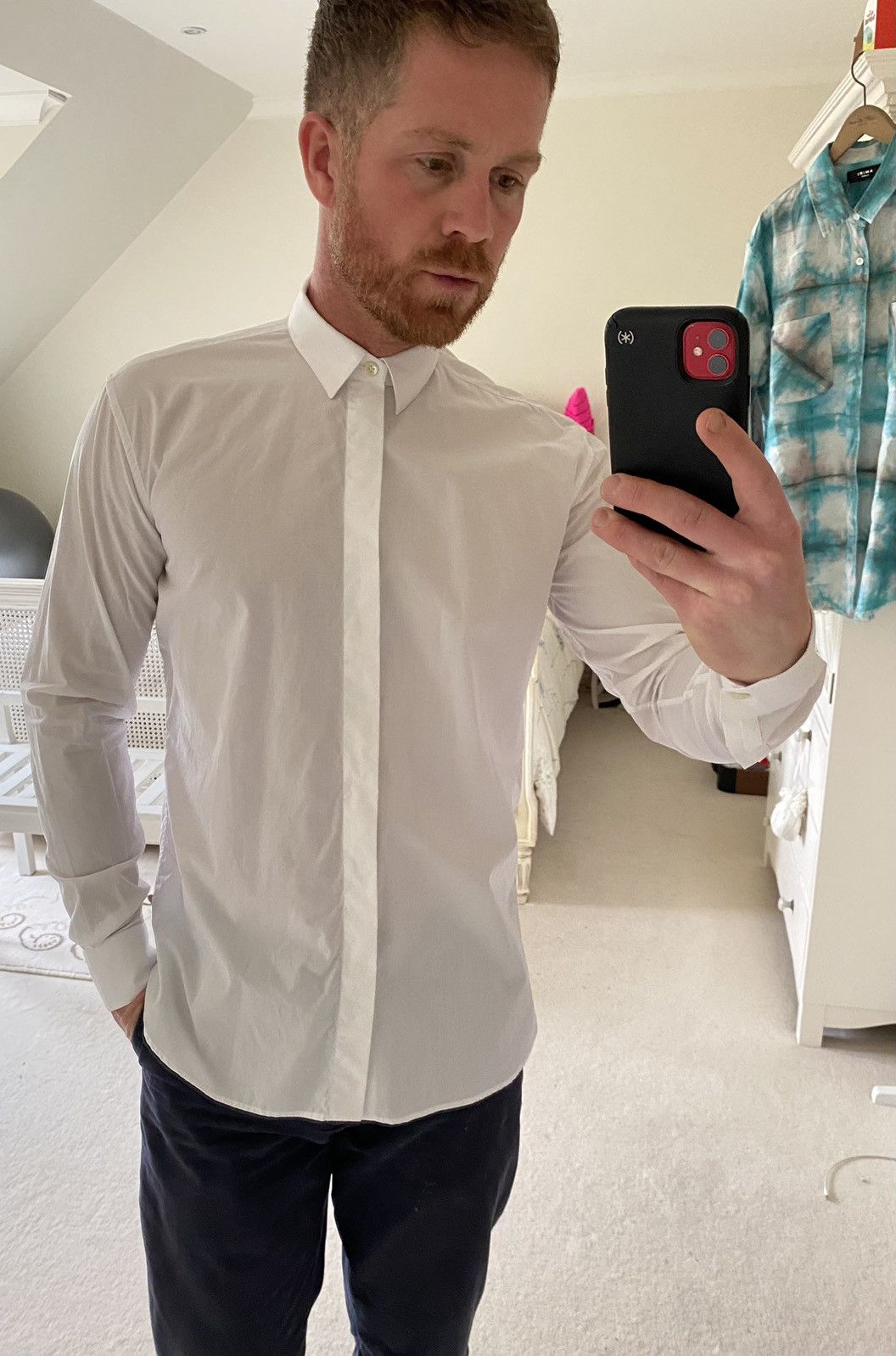 Saint Laurent Paris $760 sz 39 SS23 BNWT Saint Laurent white shirt cotton poplin Size 40R - 5 Thumbnail