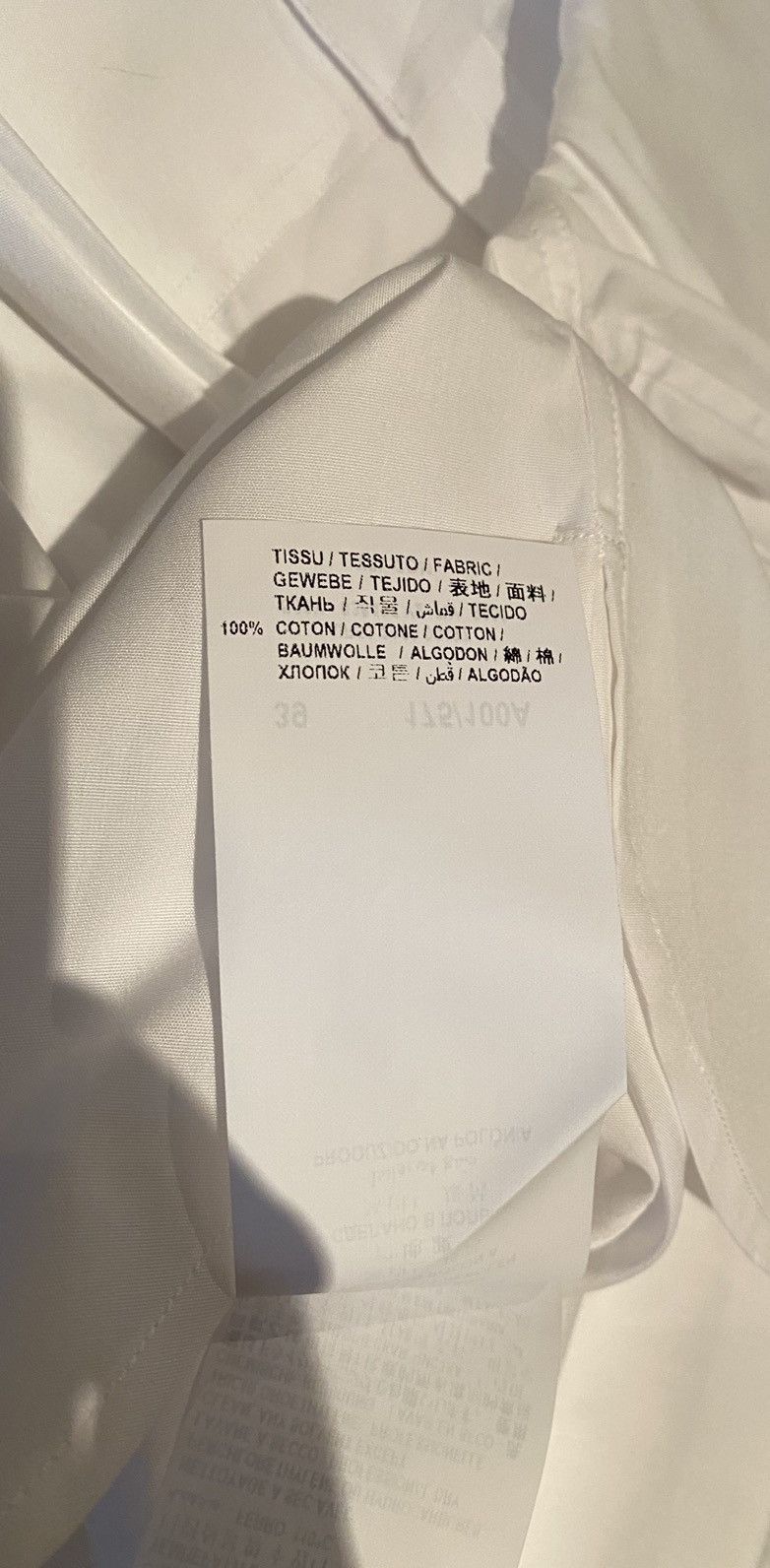 Saint Laurent Paris $760 sz 39 SS23 BNWT Saint Laurent white shirt cotton poplin Size 40R - 19 Thumbnail