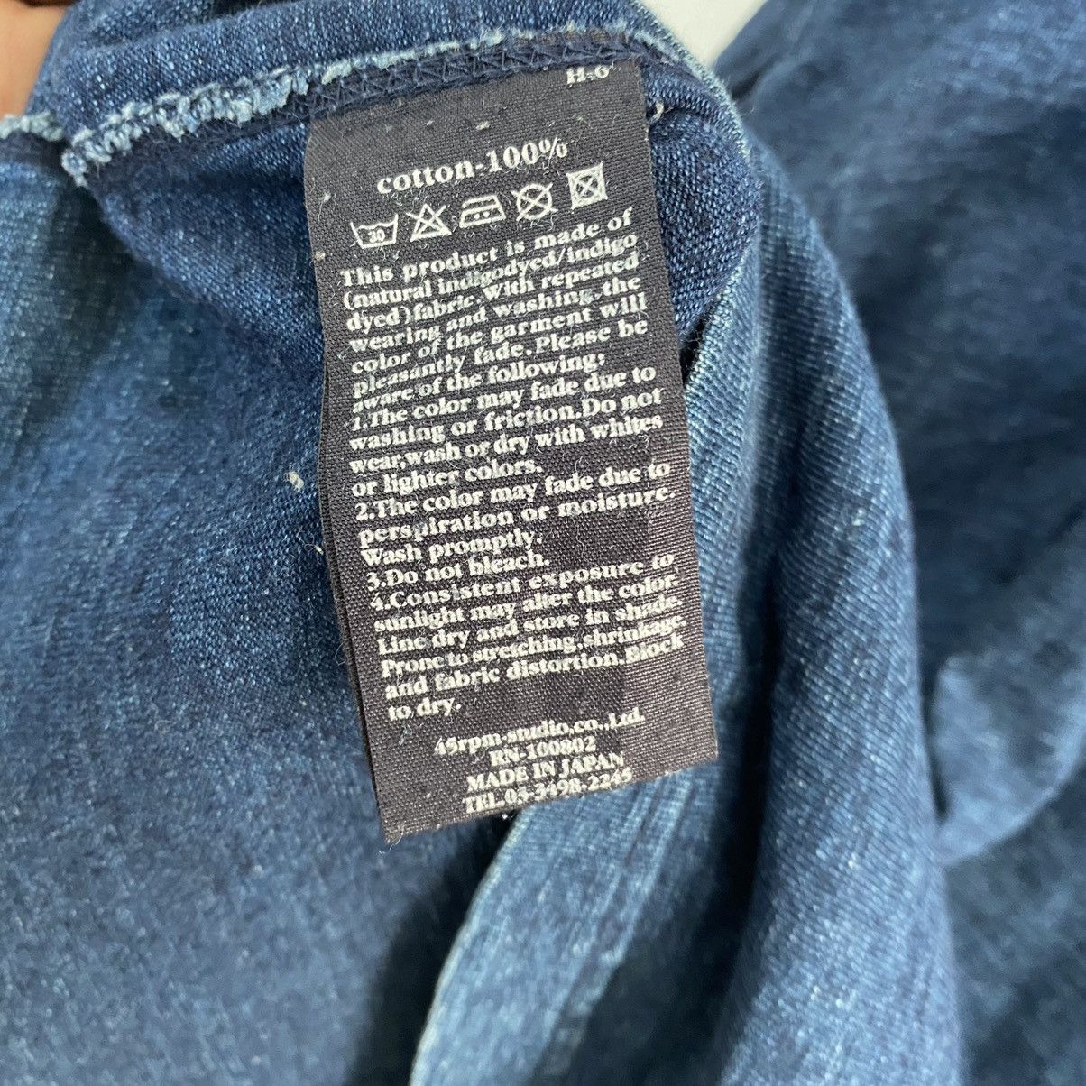 45rpm ☀️45Rpm indigo light button jacket made in Japan Size US M / EU 48-50 / 2 - 10 Thumbnail