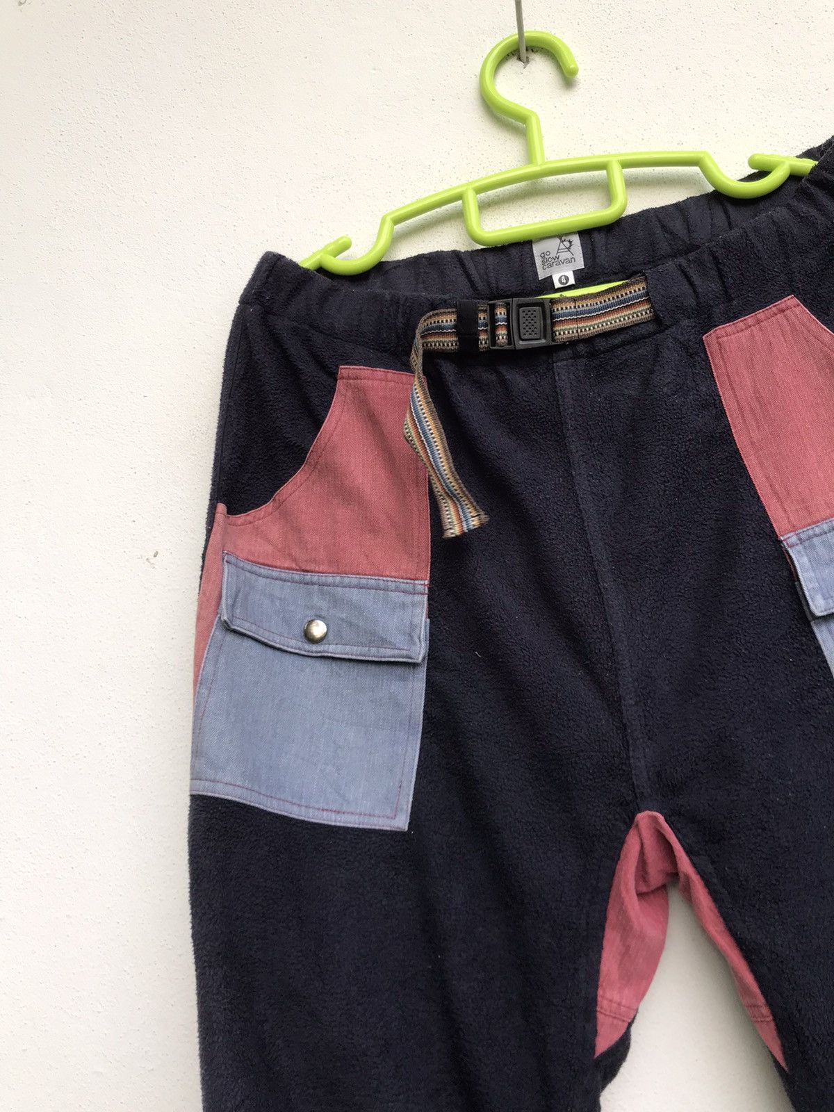 Japanese Brand × go slow caravan Go Slow Caravan Patchwork Bush Pants Fleece Size US 30 / EU 46 - 8 Thumbnail