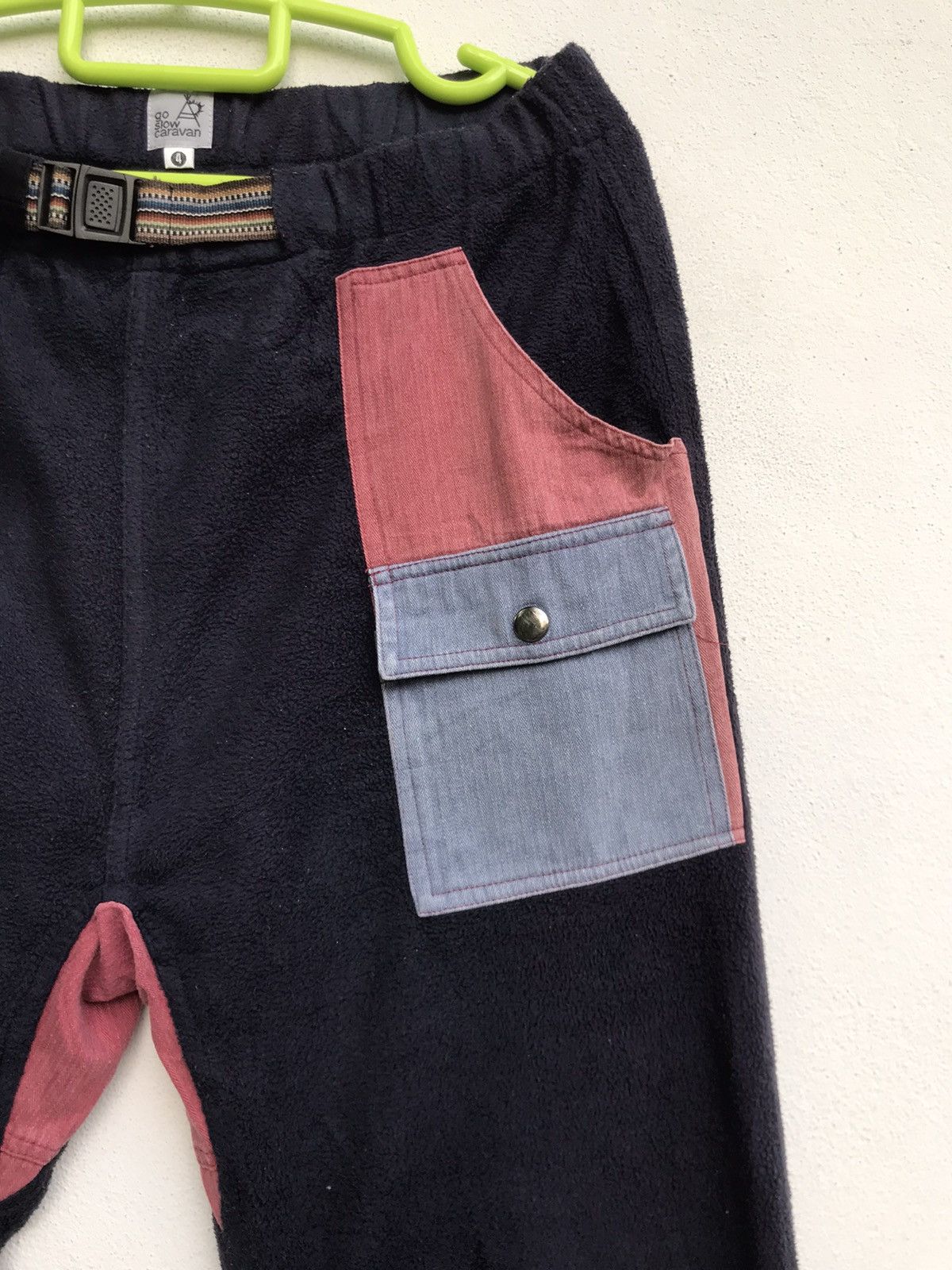 Japanese Brand × go slow caravan Go Slow Caravan Patchwork Bush Pants Fleece Size US 30 / EU 46 - 7 Thumbnail