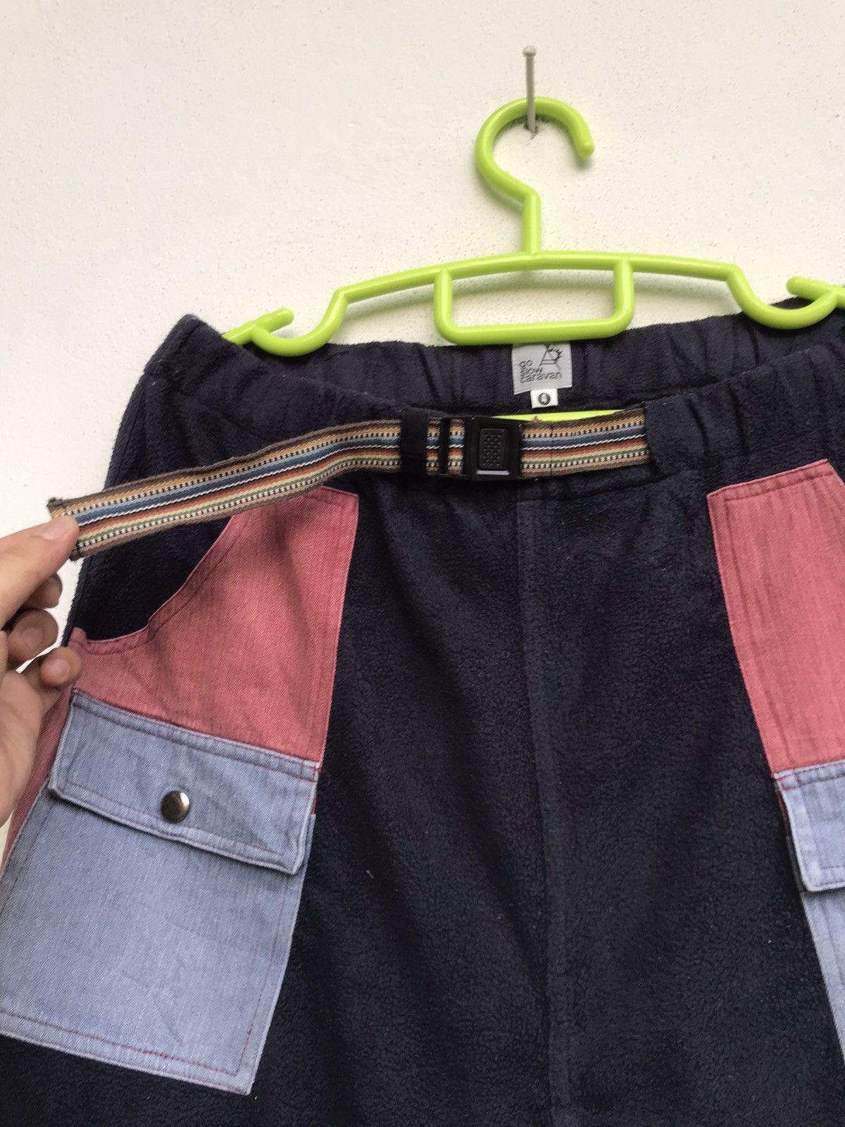 Japanese Brand × go slow caravan Go Slow Caravan Patchwork Bush Pants Fleece Size US 30 / EU 46 - 9 Thumbnail