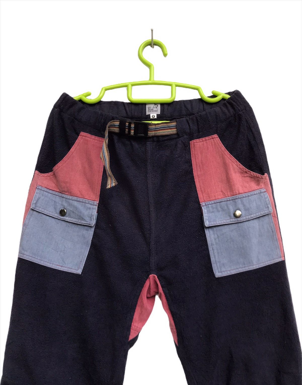 Japanese Brand × go slow caravan Go Slow Caravan Patchwork Bush Pants Fleece Size US 30 / EU 46 - 1 Thumbnail