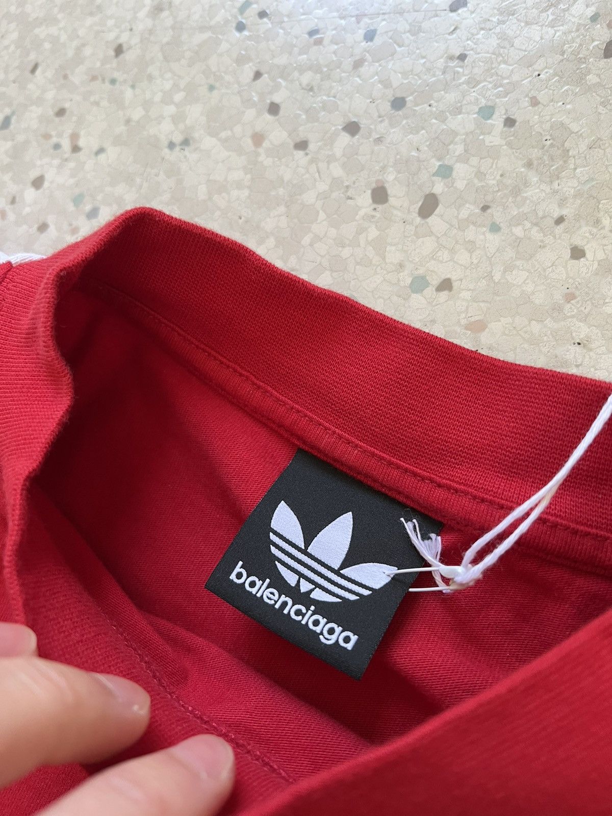 Adidas × Balenciaga Sz2 Red Striped Shirt Size US M / EU 48-50 / 2 - 4 Thumbnail