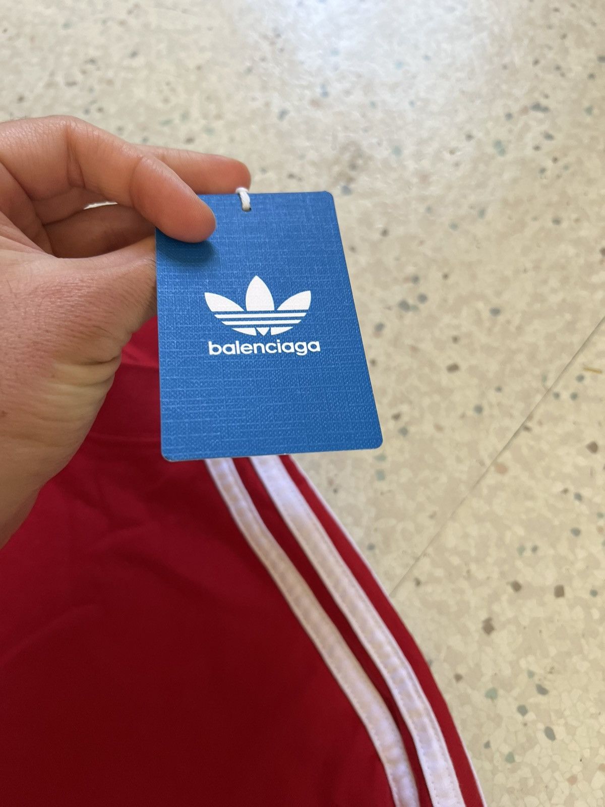 Adidas × Balenciaga Sz2 Red Striped Shirt Size US M / EU 48-50 / 2 - 3 Thumbnail