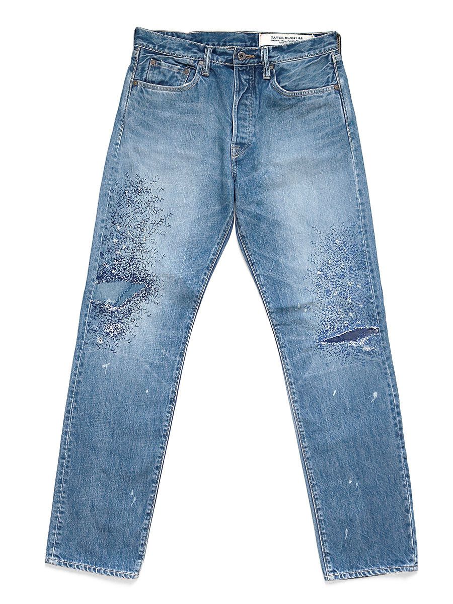 Kapital 14oz Monkey Cisco 3 Year Proccessed Denim
