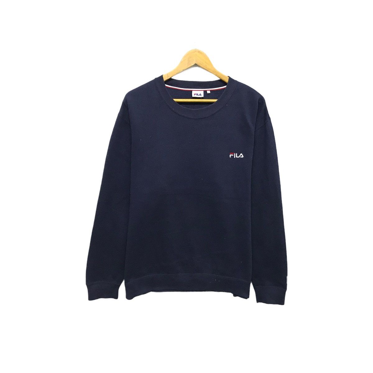 Fila × Vintage Vintage Fila Sweatshirt Fila CrewNeck Fila Jumper Pullover Size US L / EU 52-54 / 3 - 1 Thumbnail