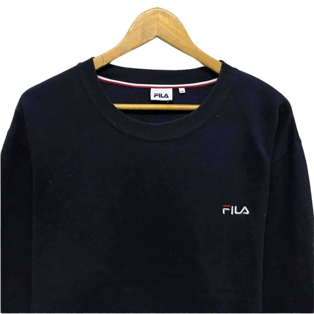 Fila × Vintage Vintage Fila Sweatshirt Fila CrewNeck Fila Jumper Pullover Size US L / EU 52-54 / 3 - 3 Thumbnail