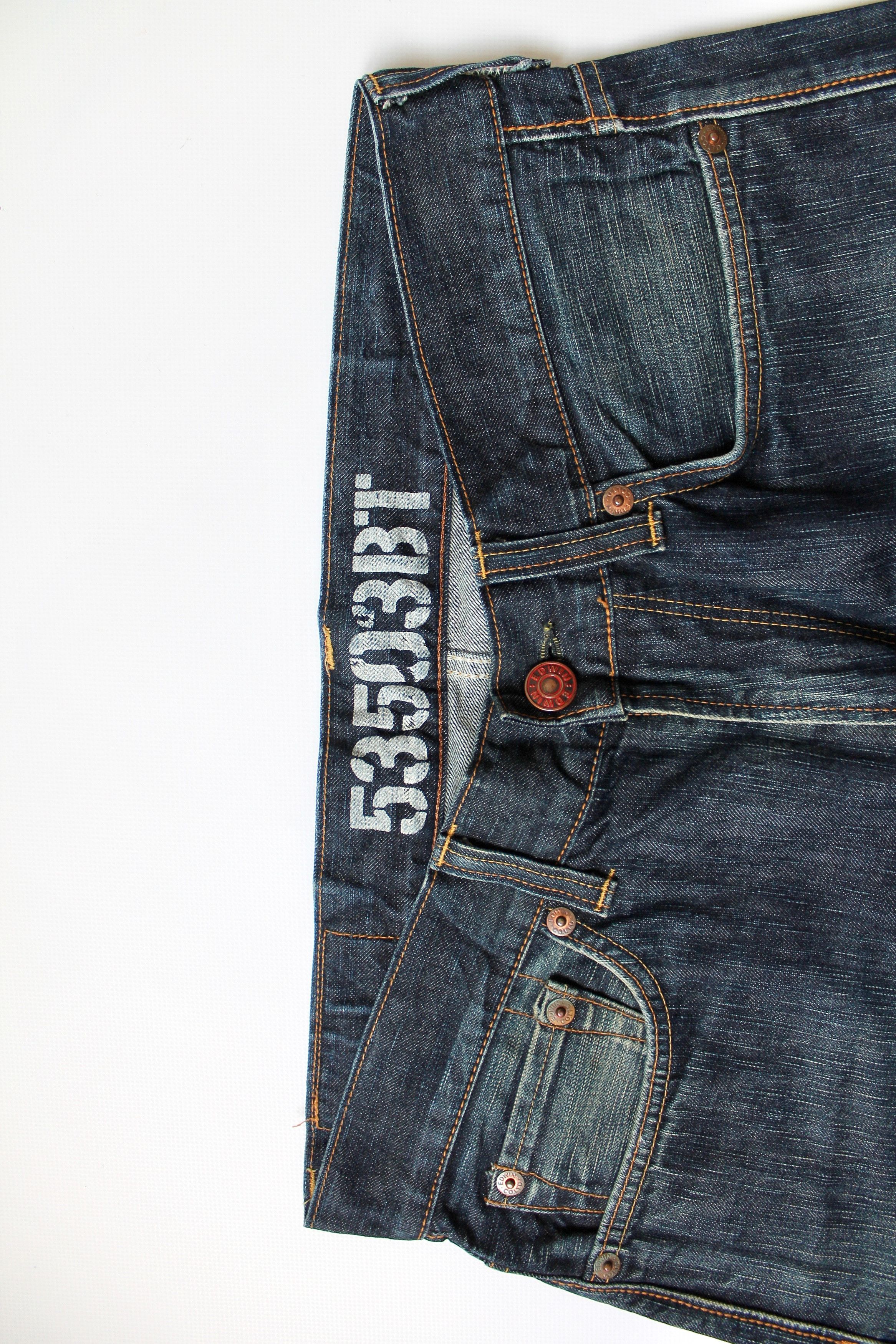 Edwin EDWIN BT503 Japan Denim Distressed Pants W 34 Size US 34 / EU 50 - 5 Thumbnail