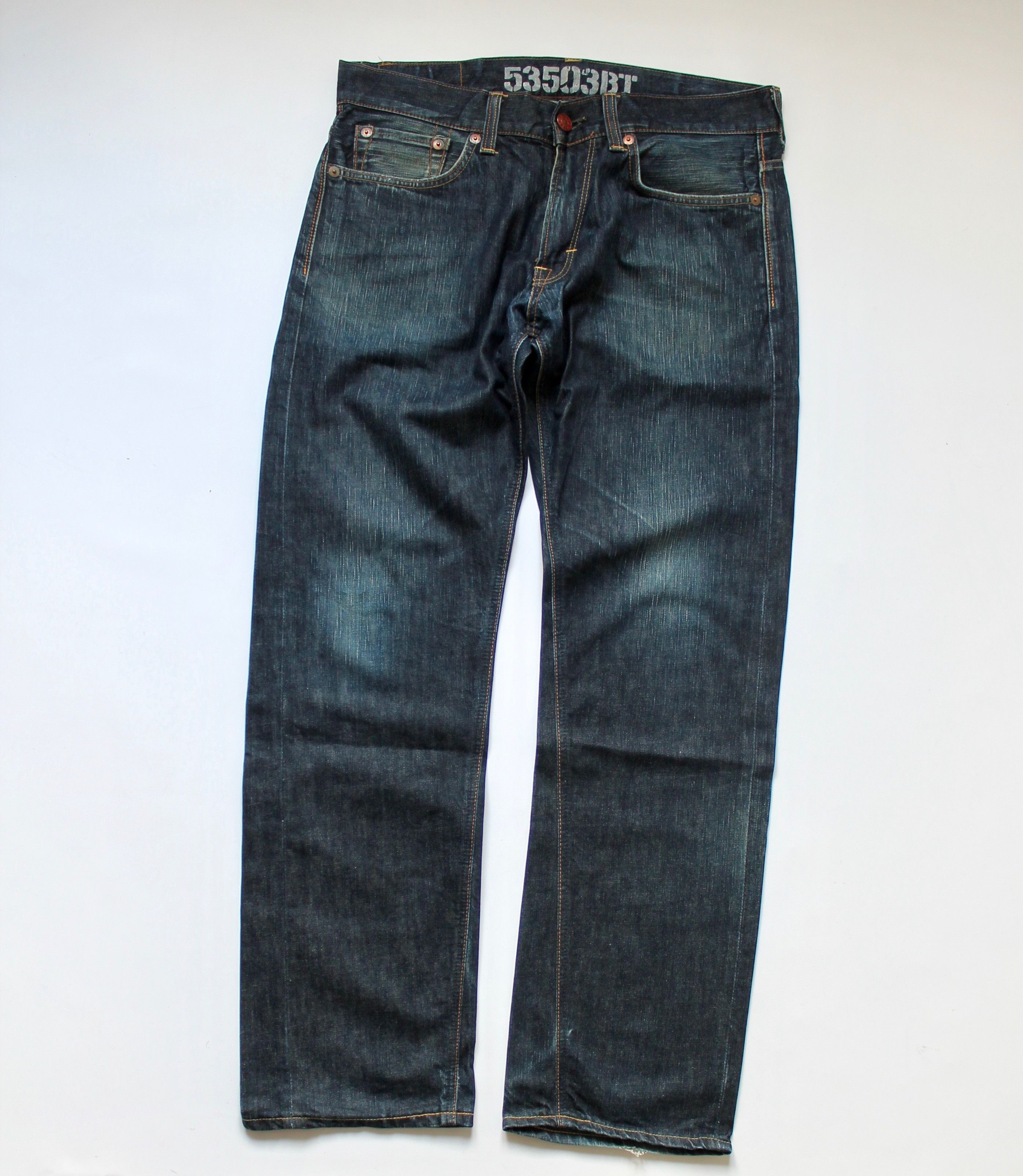 Edwin EDWIN BT503 Japan Denim Distressed Pants W 34 Size US 34 / EU 50 - 2 Thumbnail