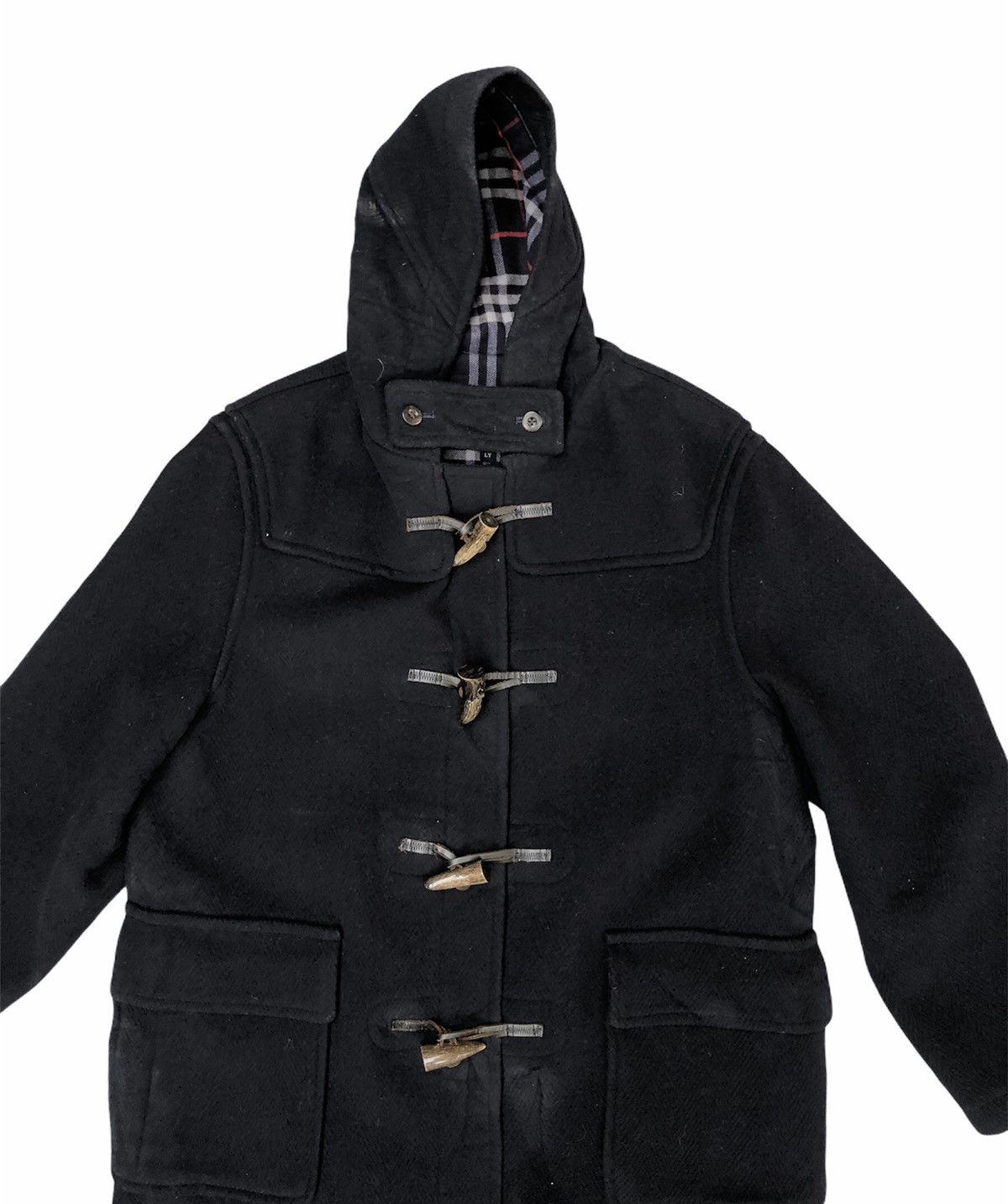 Burberry Vintage Burberrys Prorsum Hooded Wool Duffel Over Coat Size US L / EU 52-54 / 3 - 2 Thumbnail