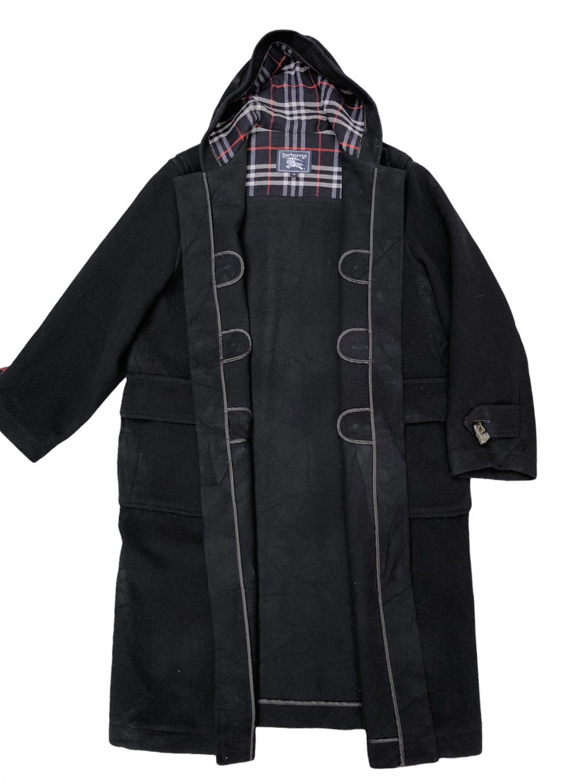 Burberry Vintage Burberrys Prorsum Hooded Wool Duffel Over Coat Size US L / EU 52-54 / 3 - 5 Thumbnail