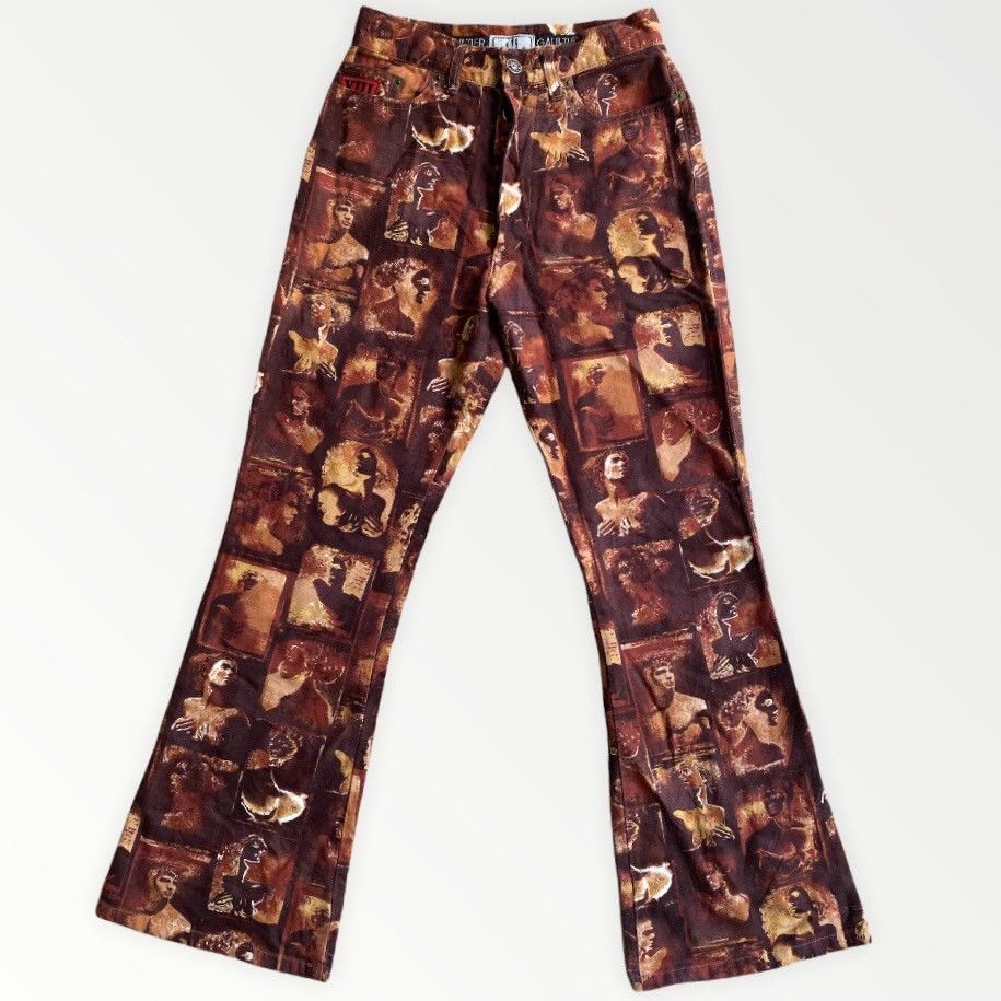 Jean Paul Gaultier Vintage JPG Roman Sculpture Print Pants Size US 26 / EU 42 - 1 Thumbnail