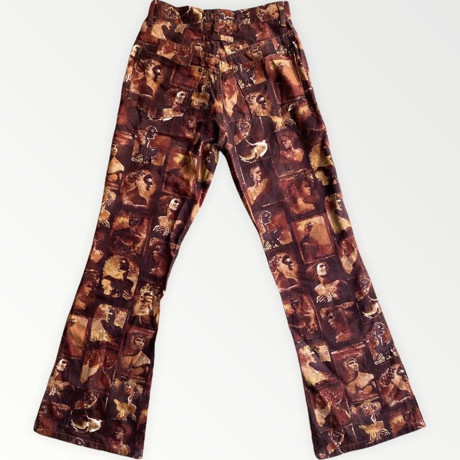 Jean Paul Gaultier Vintage JPG Roman Sculpture Print Pants Size US 26 / EU 42 - 2 Thumbnail