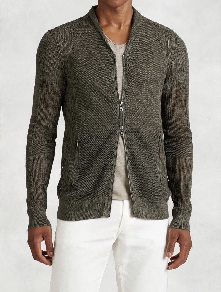 John Varvatos Knit linen cardigan. Large Size US L / EU 52-54 / 3 - 1 Thumbnail