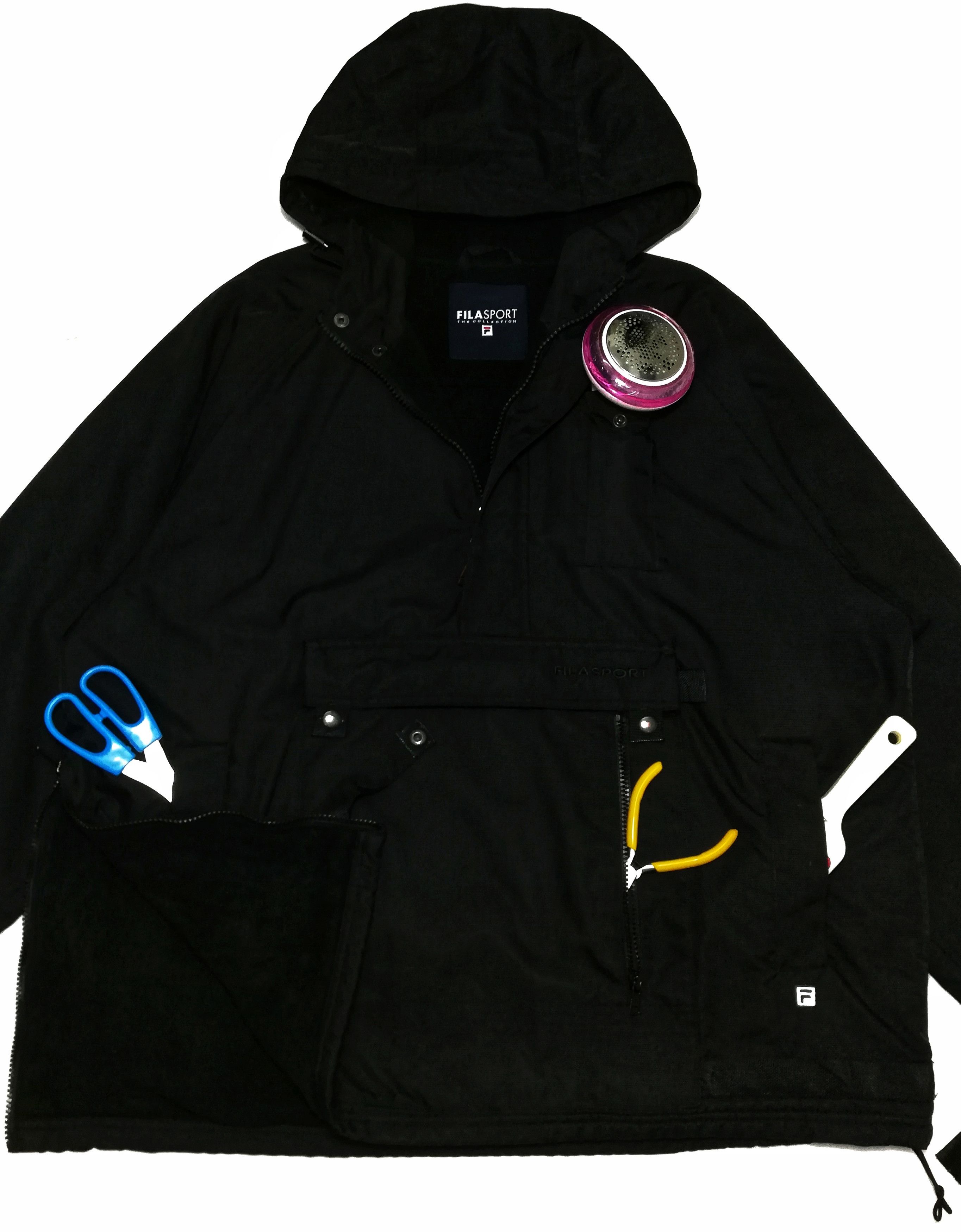 Fila × Sports Specialties 🔥GRAIL Rare Fila Sport Anorak Pullover Multipocket Hoodie Size US L / EU 52-54 / 3 - 4 Thumbnail