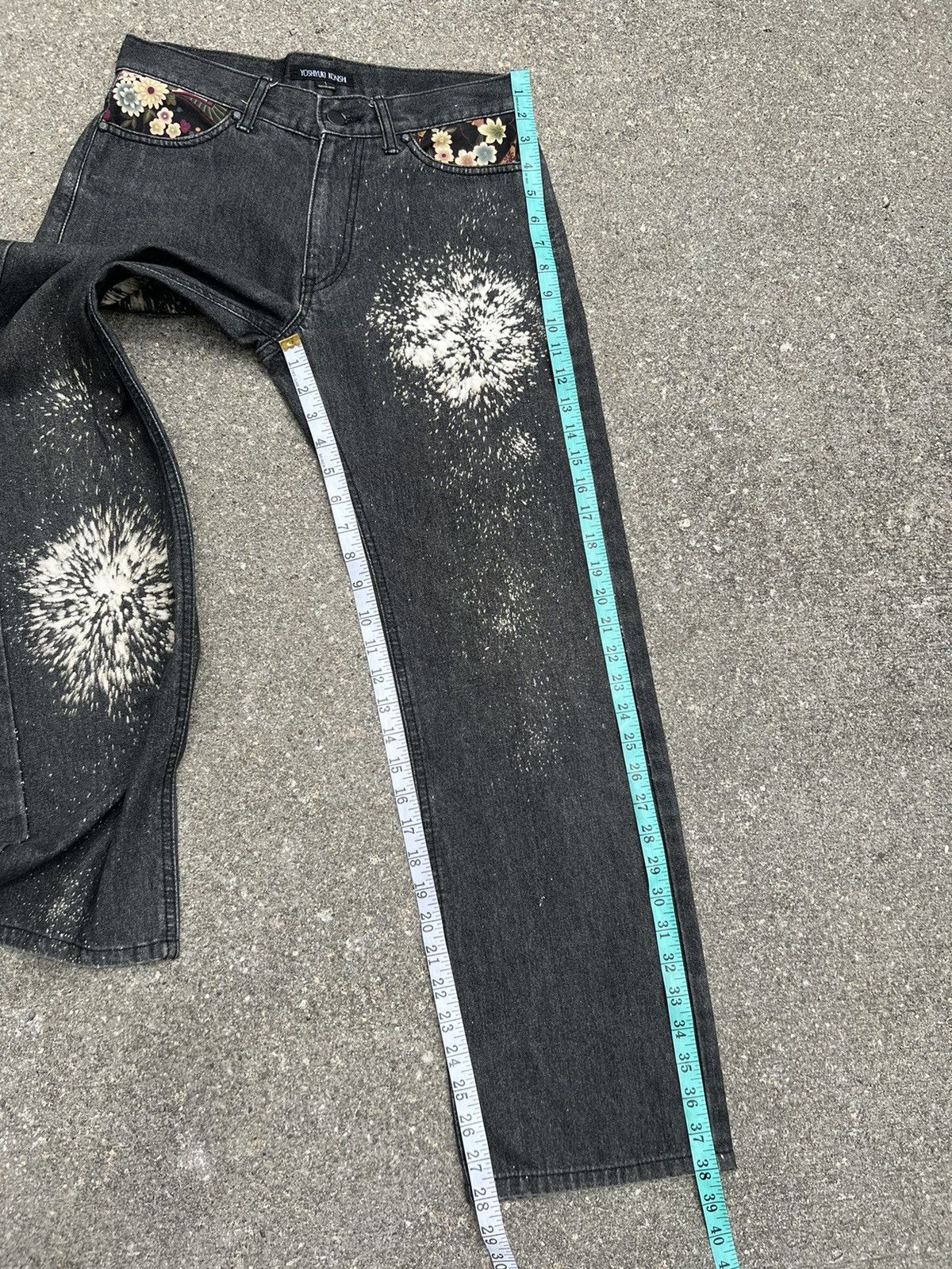 Yoshiyuki Konishi Yoshiyuki Konishi " Art of Firework " Denim Jeans Size US 30 / EU 46 - 4 Thumbnail