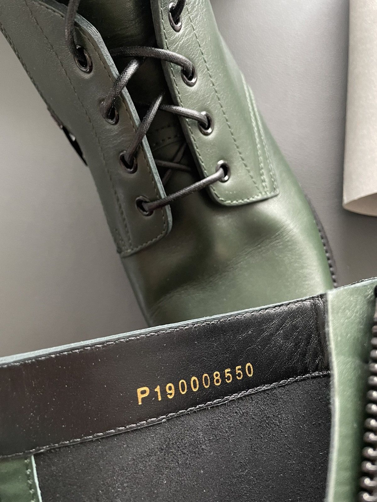 Celine × Hedi Slimane Limited Edition Celine by Hedi Runway Ranger Leather Boots Size US 10.5 / EU 43-44 - 10 Thumbnail