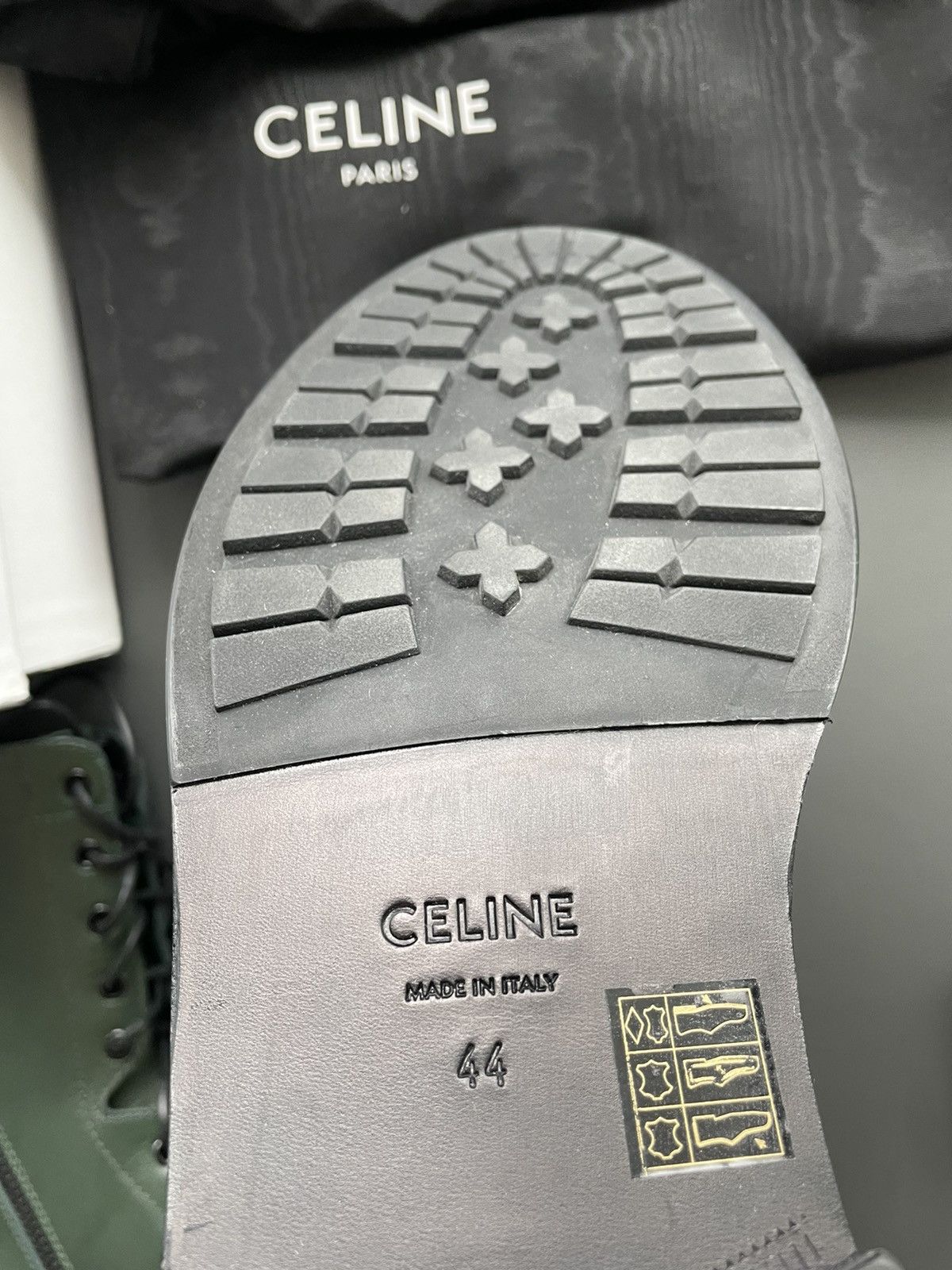 Celine × Hedi Slimane Limited Edition Celine by Hedi Runway Ranger Leather Boots Size US 10.5 / EU 43-44 - 14 Thumbnail