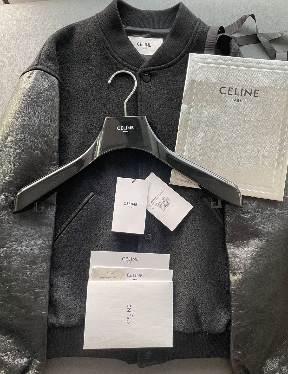 Celine × Hedi Slimane Super Runway Limited Edition Celine Leather Teddy Bomber Size US L / EU 52-54 / 3 - 15 Thumbnail