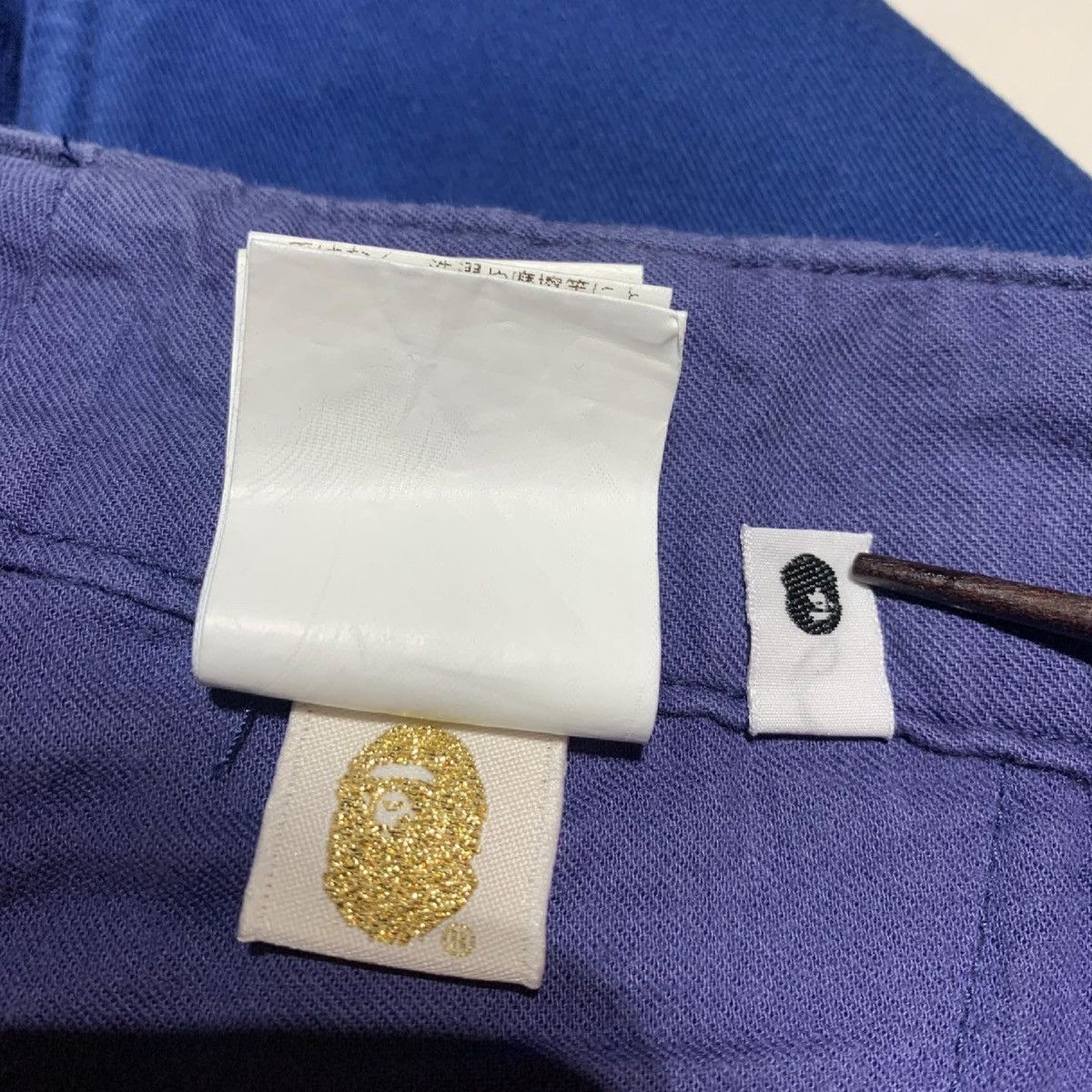 Bape OG Bape College Logo Blue Shorts Size US 36 / EU 52 - 4 Thumbnail
