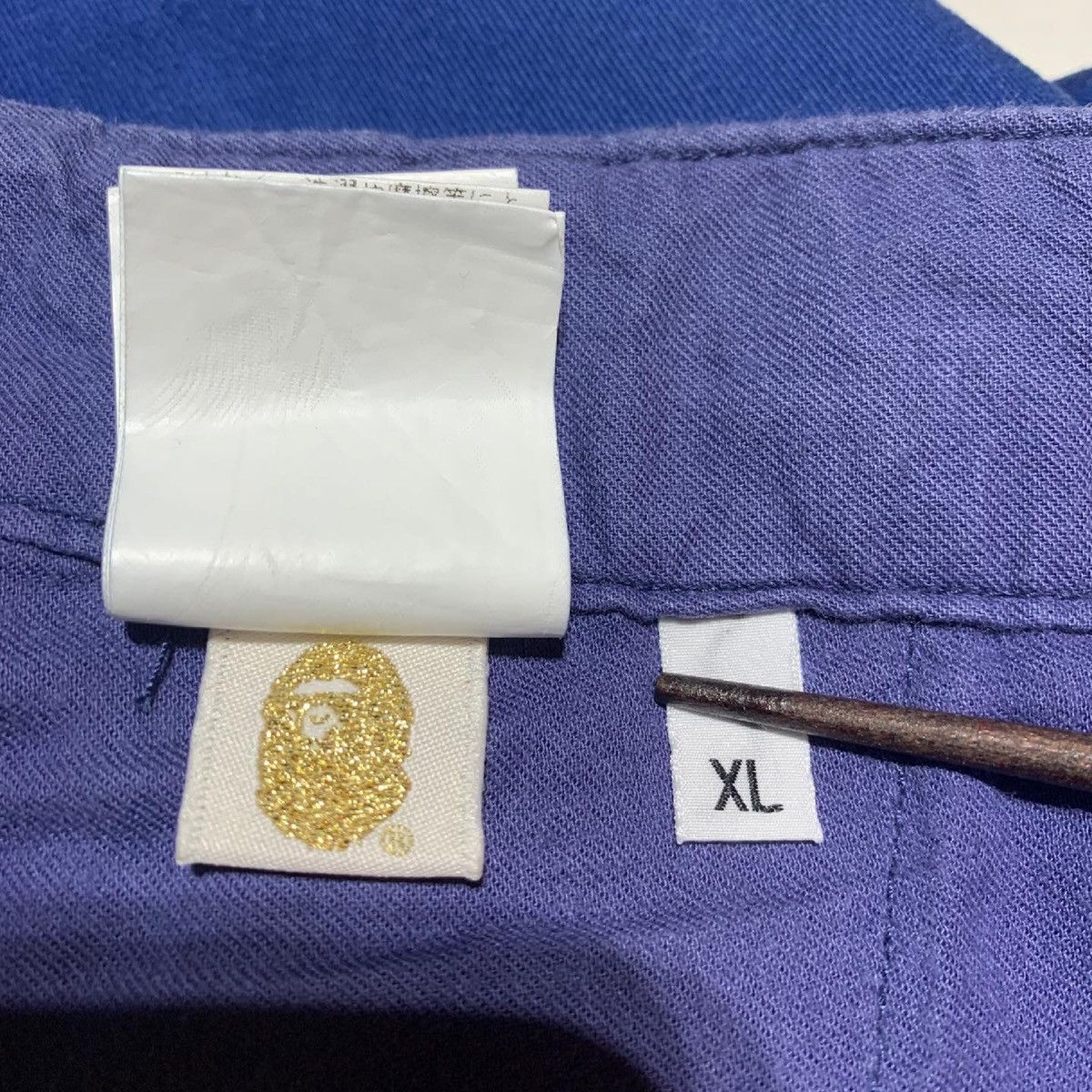 Bape OG Bape College Logo Blue Shorts Size US 36 / EU 52 - 3 Thumbnail