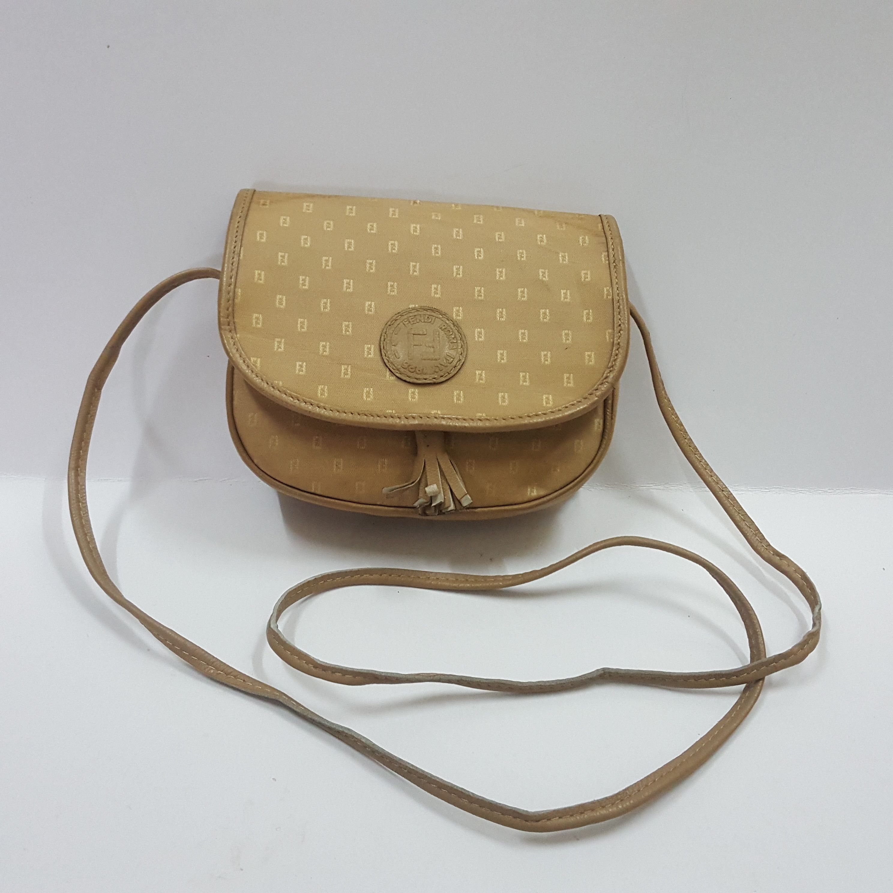Fendi × Vintage Vintag FENDI full print logo sling bag made in Italy Size ONE SIZE - 6 Thumbnail