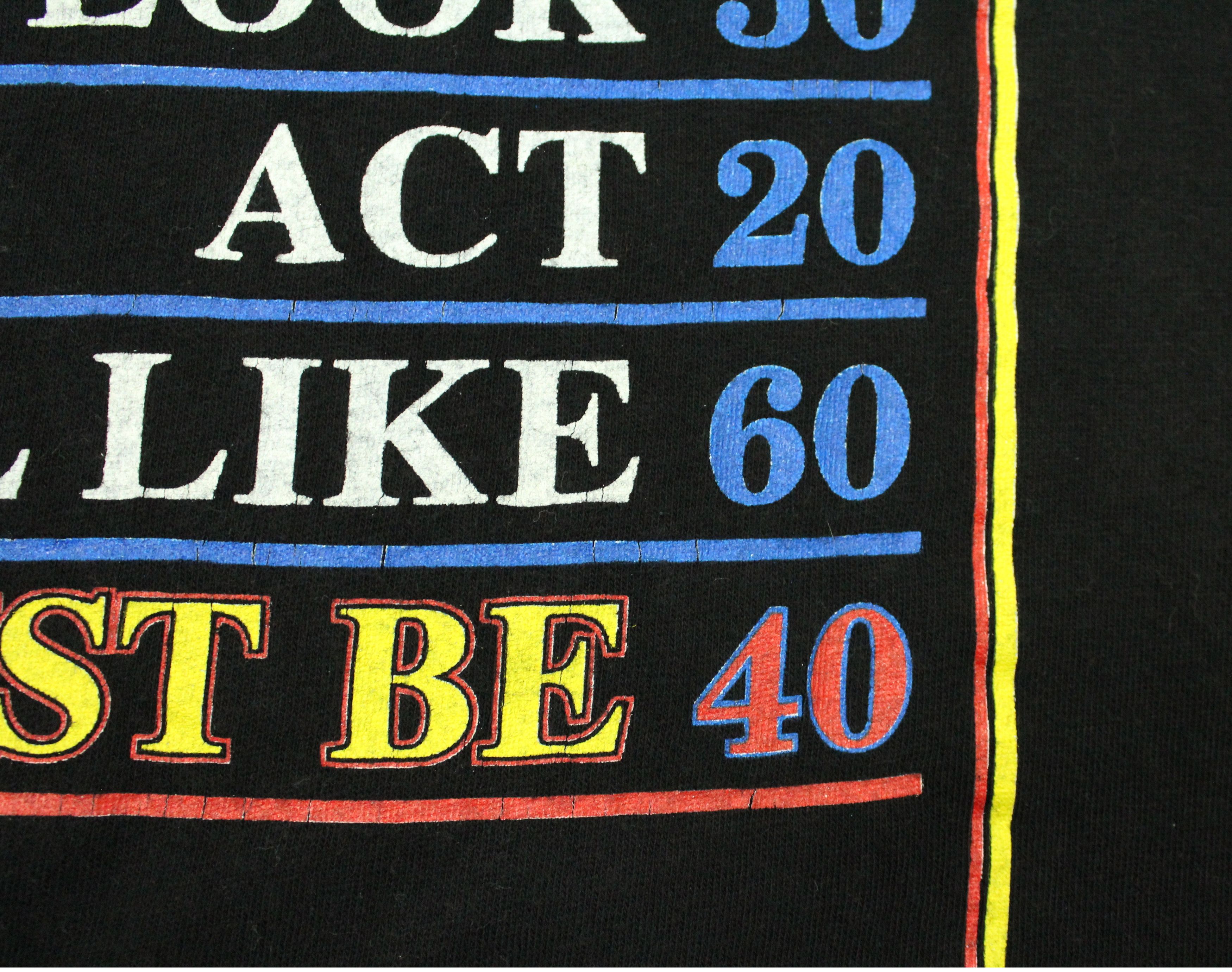 Vintage Vintage 90s FUNNY T Shirt Birthday Size US XL / EU 56 / 4 - 7 Thumbnail