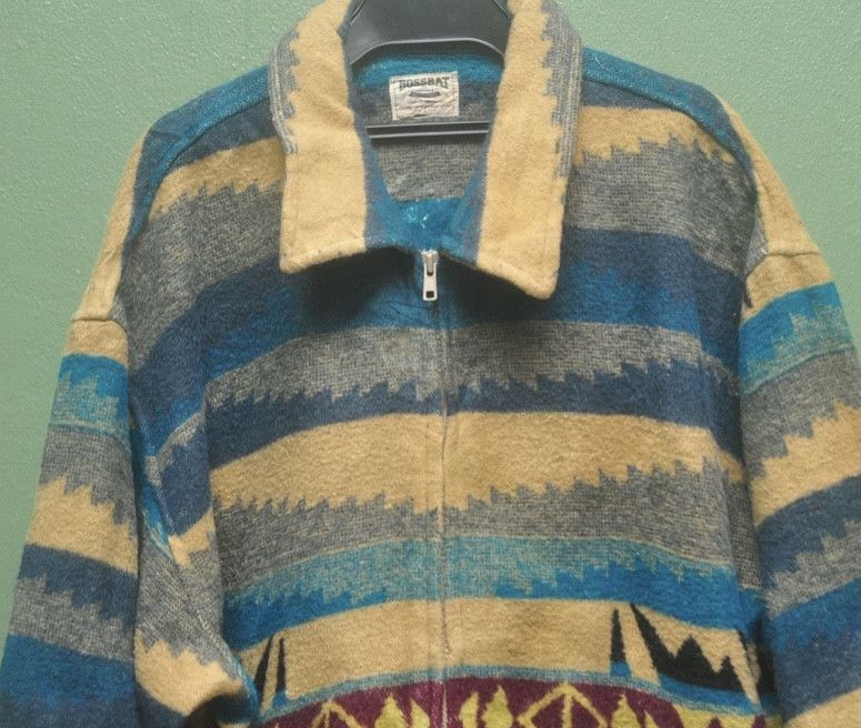 Japanese Brand × Vintage Vintage Bassbat Wool Sweater Jacket Travis Scott Style Size US XL / EU 56 / 4 - 3 Thumbnail