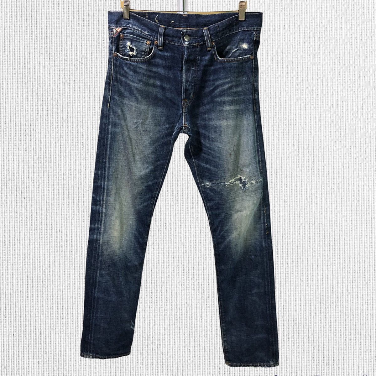 Denim & Supply Ralph Lauren Vtg Denim & Supply Ralph Lauren Distressed Denim Jeans Size US 32 / EU 48 - 2 Thumbnail