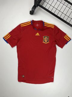 Spain Away football shirt 2010/2011 Jersey S Adidas RED Soccer World Cup  Winners