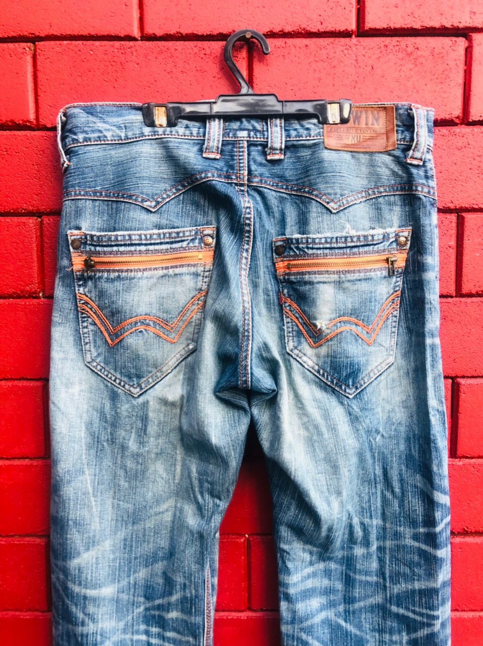 Japanese Brand × Vintage Vintage Edwin Distressed Japanese Designer Fashion Style Size US 34 / EU 50 - 6 Thumbnail