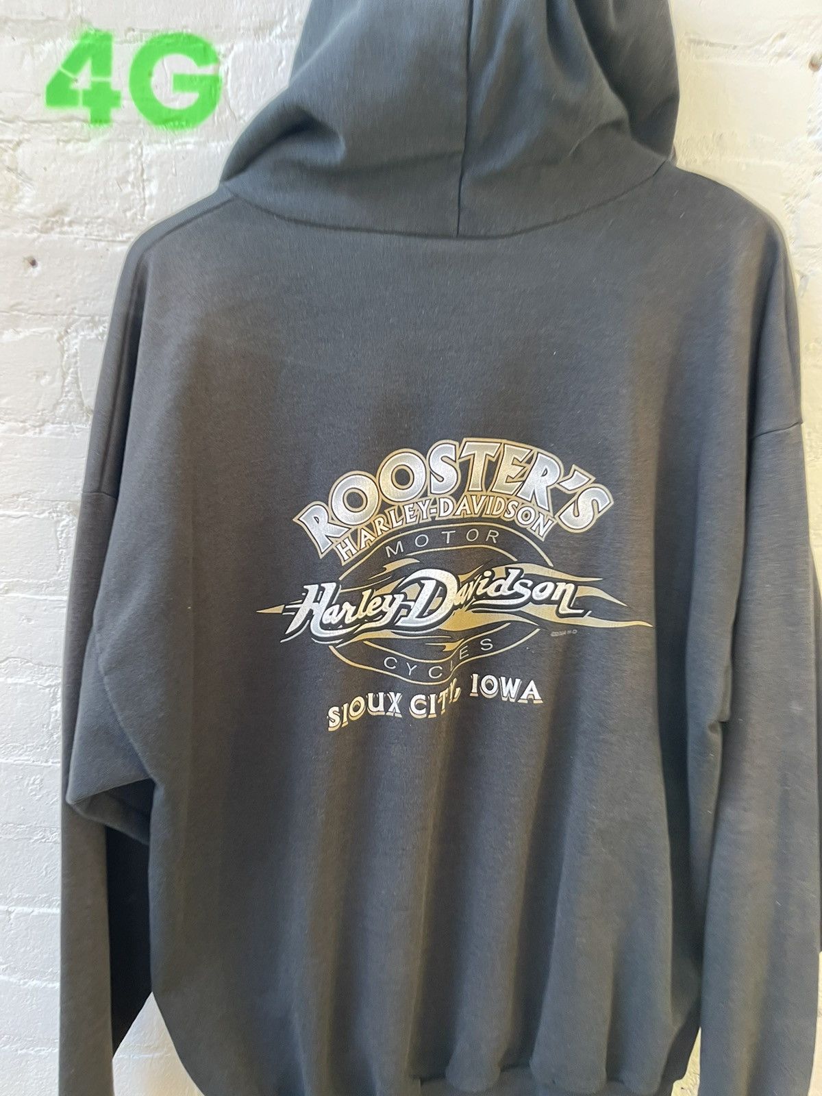Harley Davidson × Vintage Vintage OG Harley Davidson BLACK LOGO HOODIE XL GRAIL Size US XL / EU 56 / 4 - 10 Thumbnail