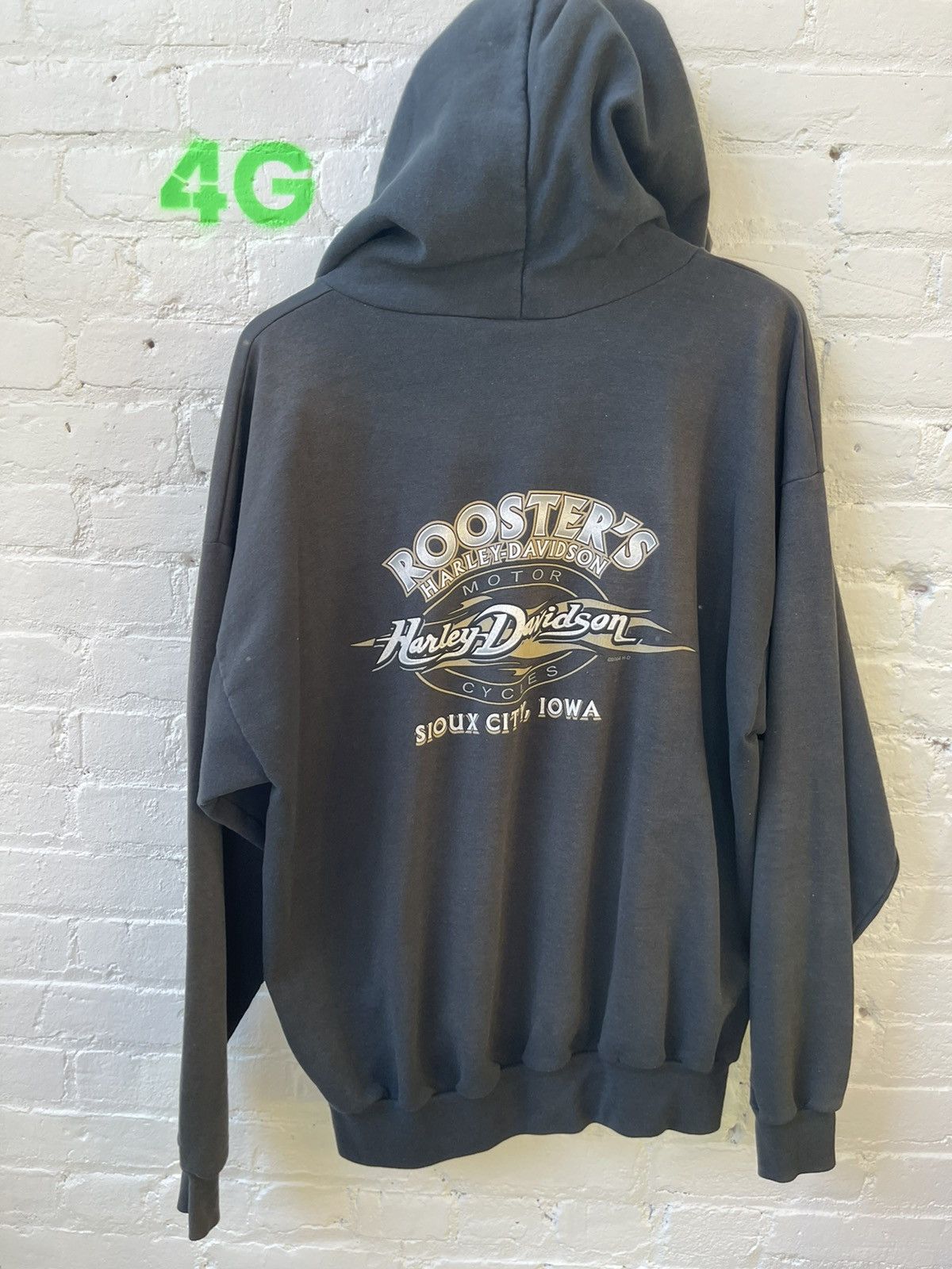 Harley Davidson × Vintage Vintage OG Harley Davidson BLACK LOGO HOODIE XL GRAIL Size US XL / EU 56 / 4 - 9 Thumbnail