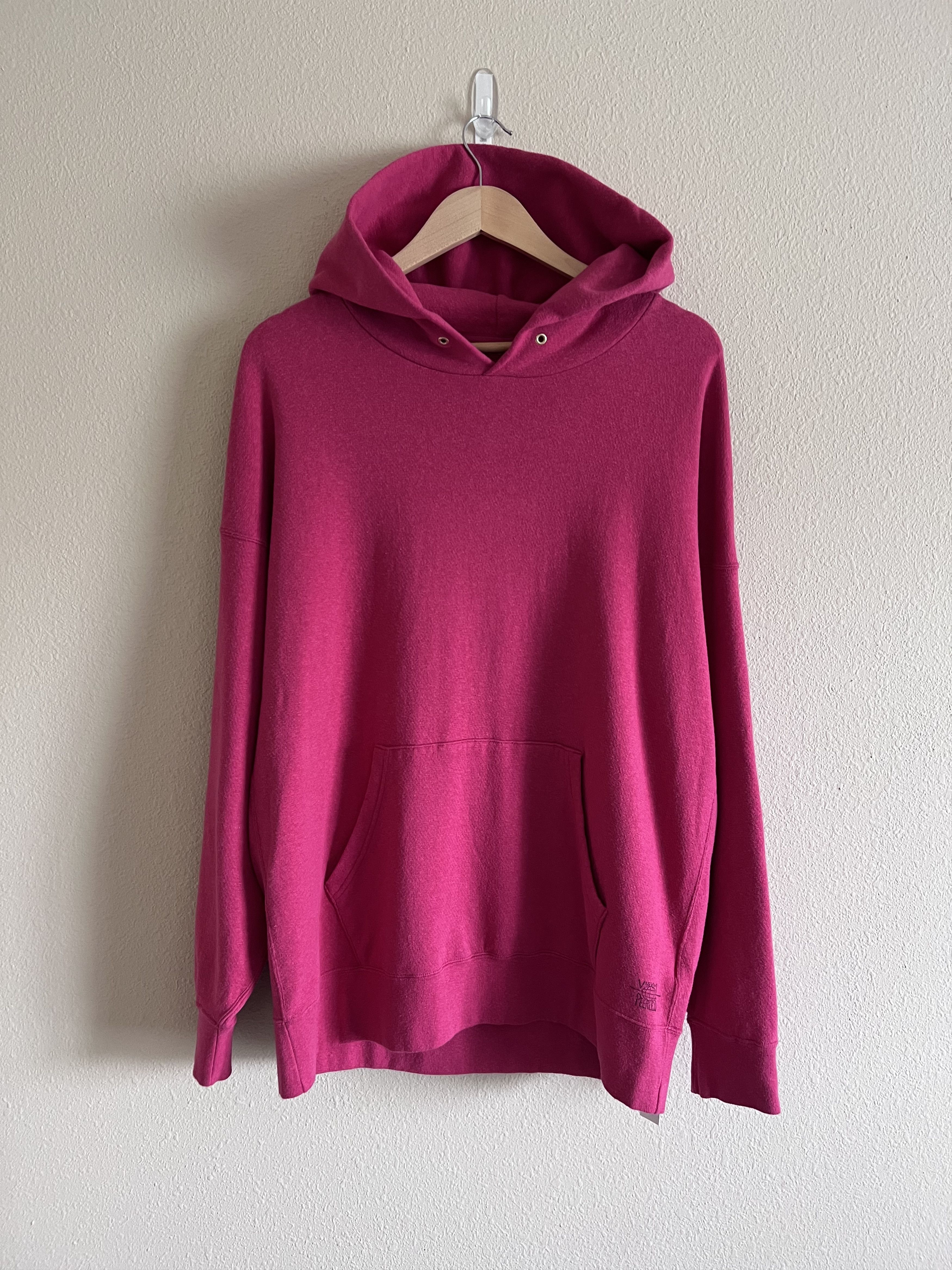 image of Visvim Amplus Hoodie P.o. Dyed Red Peerless, Men's (Size XL)