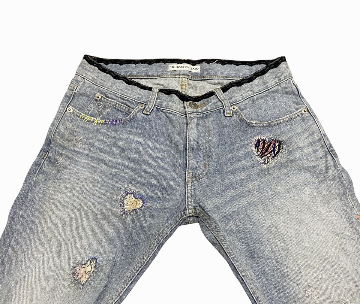 Issey Miyake × Tsumori Chisato Tsumori Chisato X Issey miyake Patches Hype Jeans Denim Size US 30 / EU 46 - 8 Thumbnail