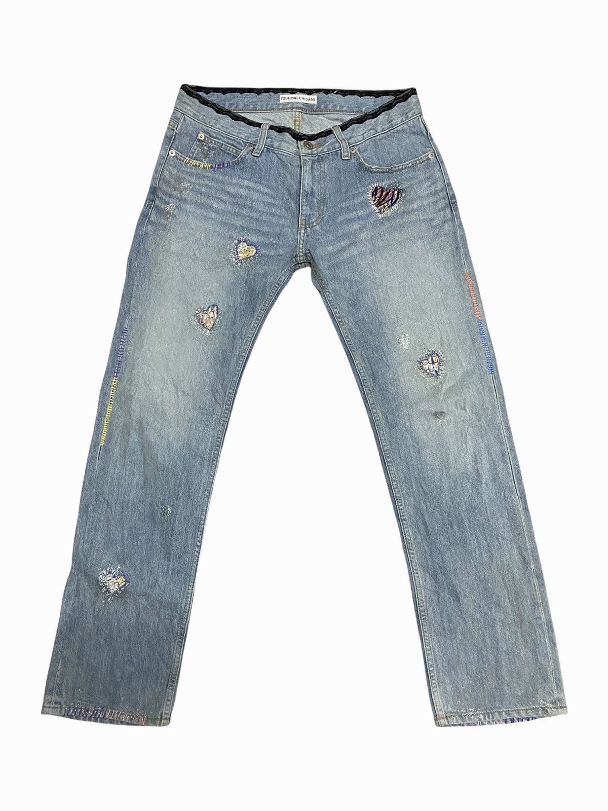 Issey Miyake × Tsumori Chisato Tsumori Chisato X Issey miyake Patches Hype Jeans Denim Size US 30 / EU 46 - 1 Thumbnail